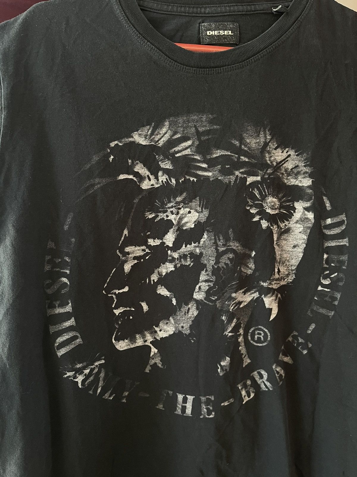 Diesel × Vintage ° rare Vintage Diesel industry T-Shirt Avant Garde Style Size US M / EU 48-50 / 2 - 2 Thumbnail