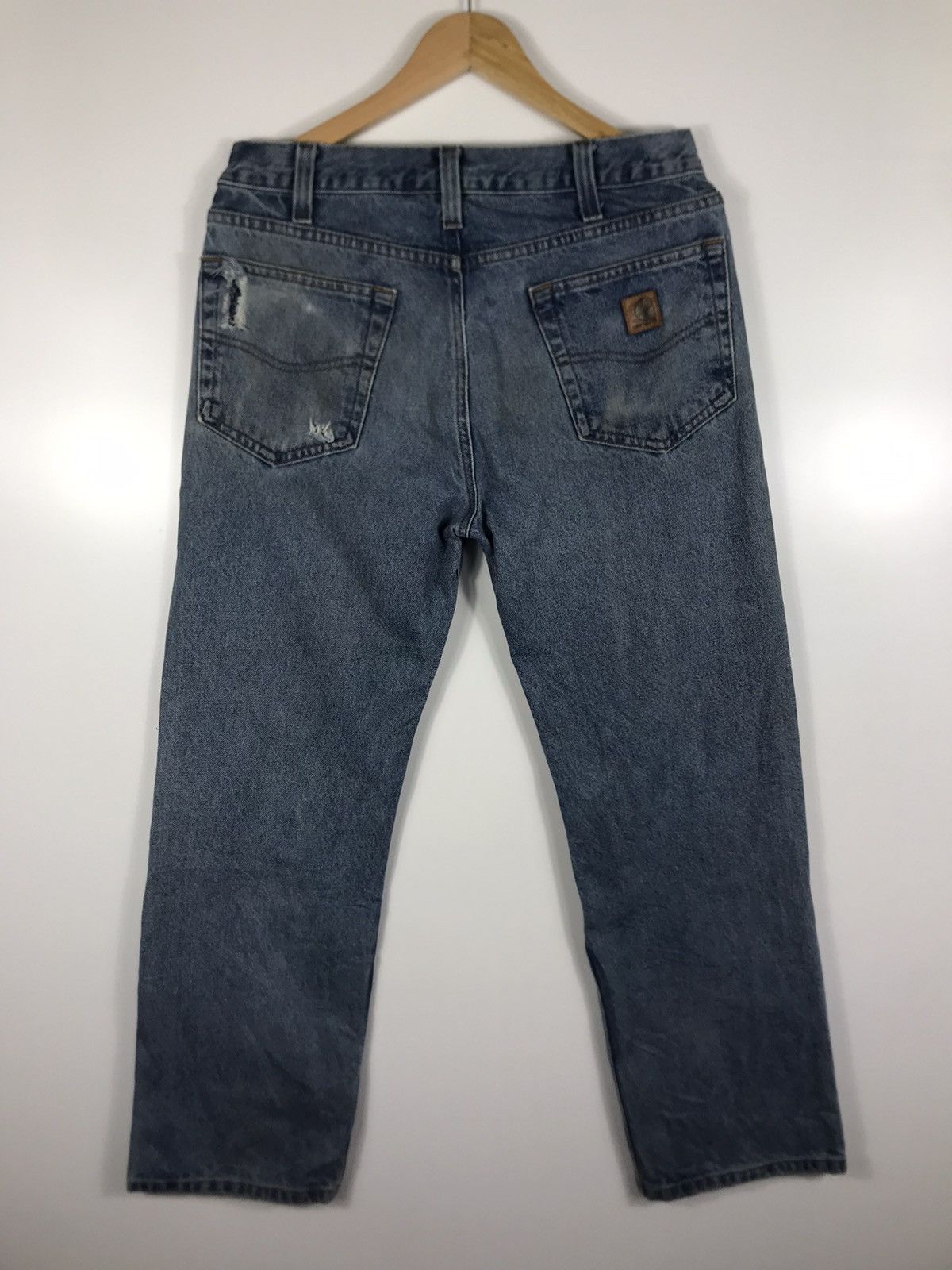 Carhartt × Vintage ⚡️Vintage Carhartt Distressed Denim Size US 33 - 11 Thumbnail