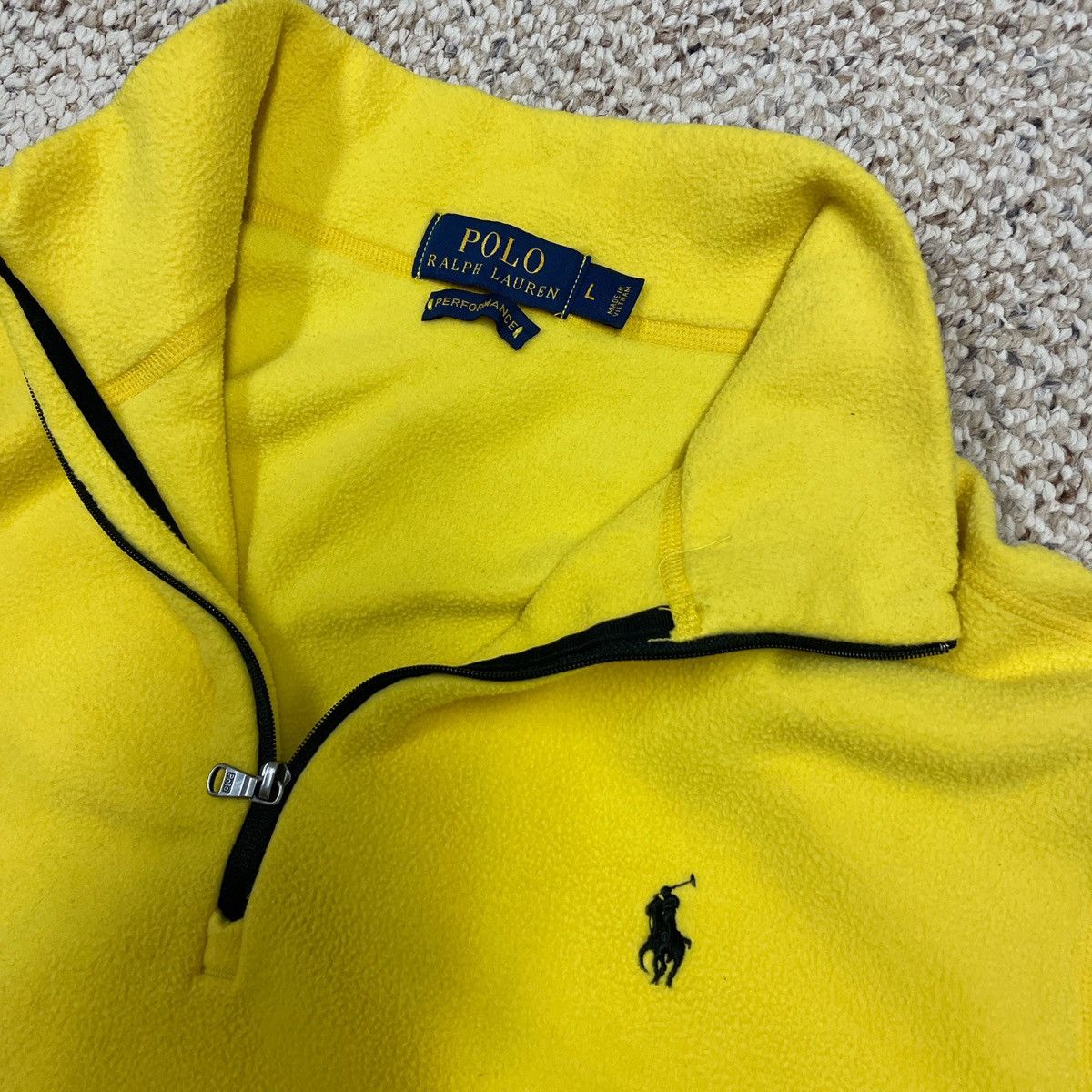 Designer × Polo Ralph Lauren Polo Ralph Lauren Yellow Performance Quarter Zip - Large Size US L / EU 52-54 / 3 - 4 Thumbnail