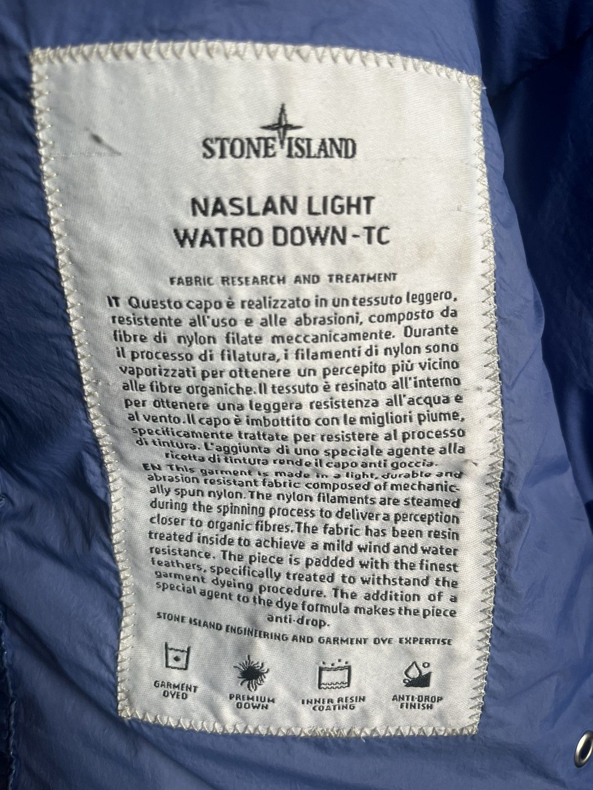 Stone Island Stone Island Naslan Light Watro Down Size US M / EU 48-50 / 2 - 3 Thumbnail