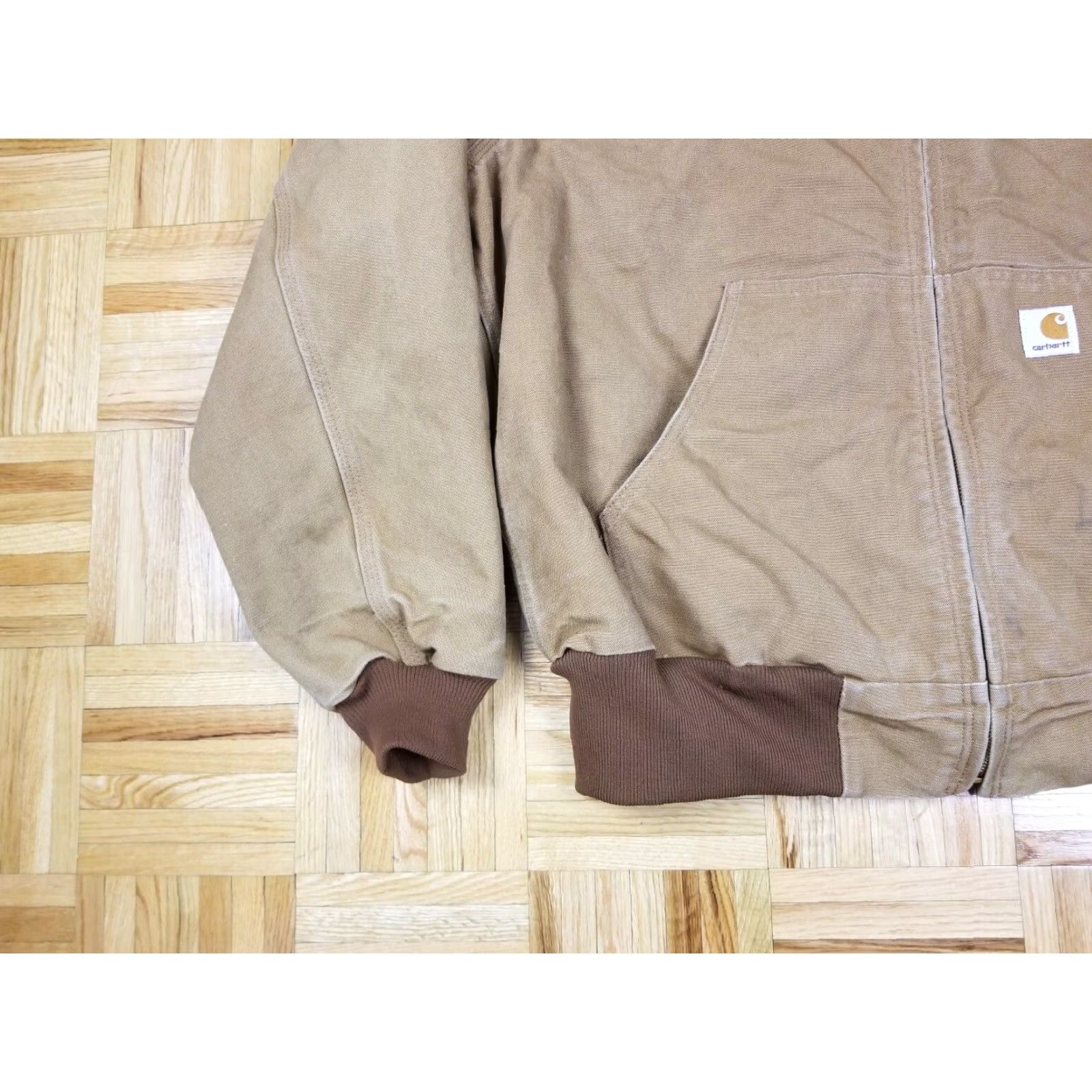 Carhartt Carhartt J131 Hooded Canvas Work Duck Jacket XL Black Jacket Mens XLtall Used Size US XL / EU 56 / 4 - 4 Thumbnail