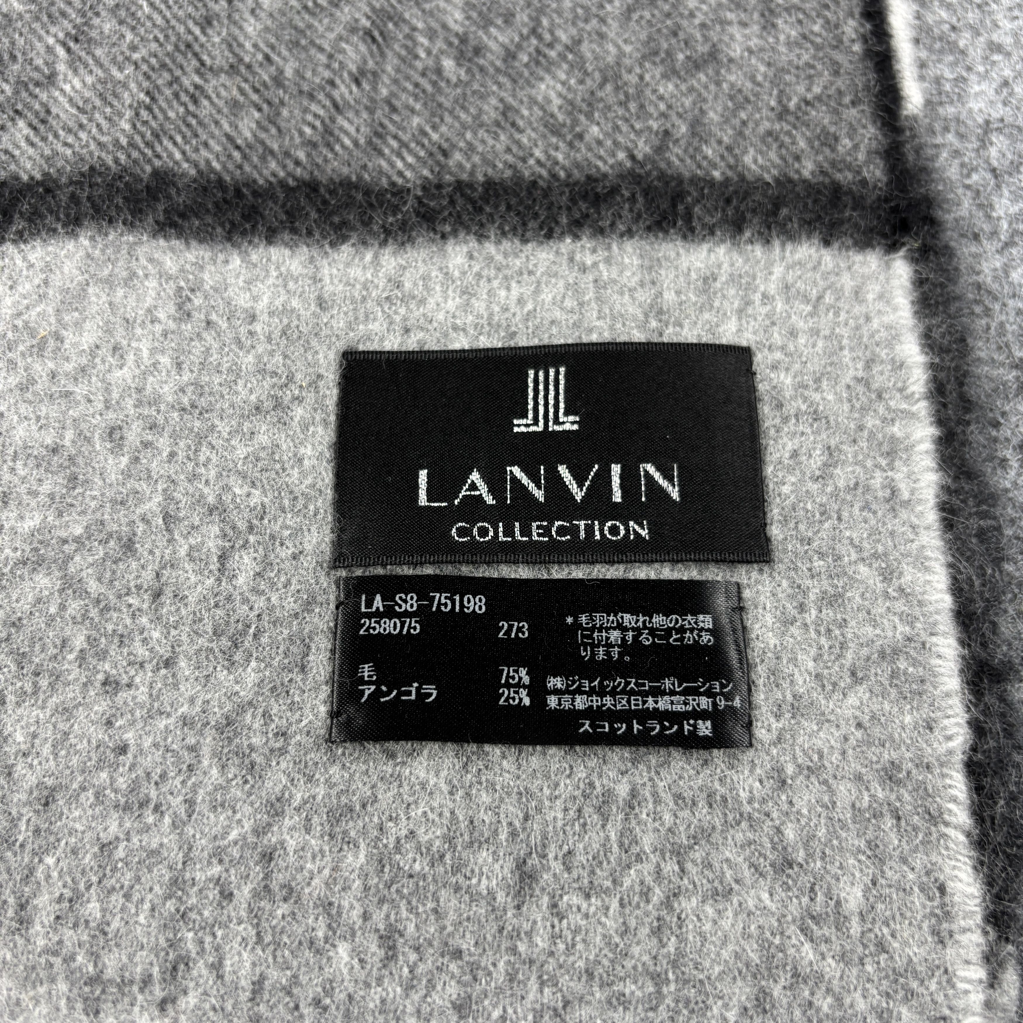 Lanvin × Vintage GF10722 Lanvin Scarf Neck Wear Muffler Nova Check Size ONE SIZE - 4 Thumbnail