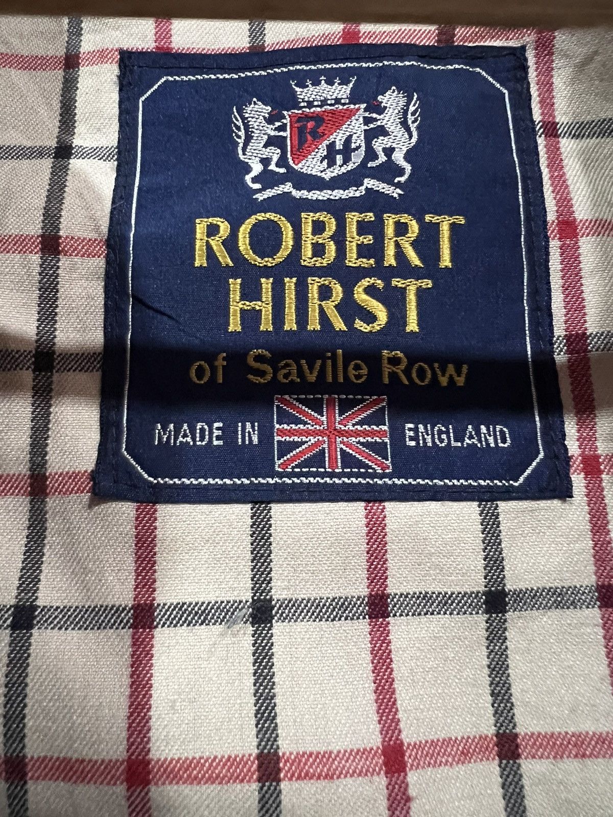 Savile Row 🔥 Robert Hirst of SAVILE ROW checked lined long coat Size US S / EU 44-46 / 1 - 7 Thumbnail