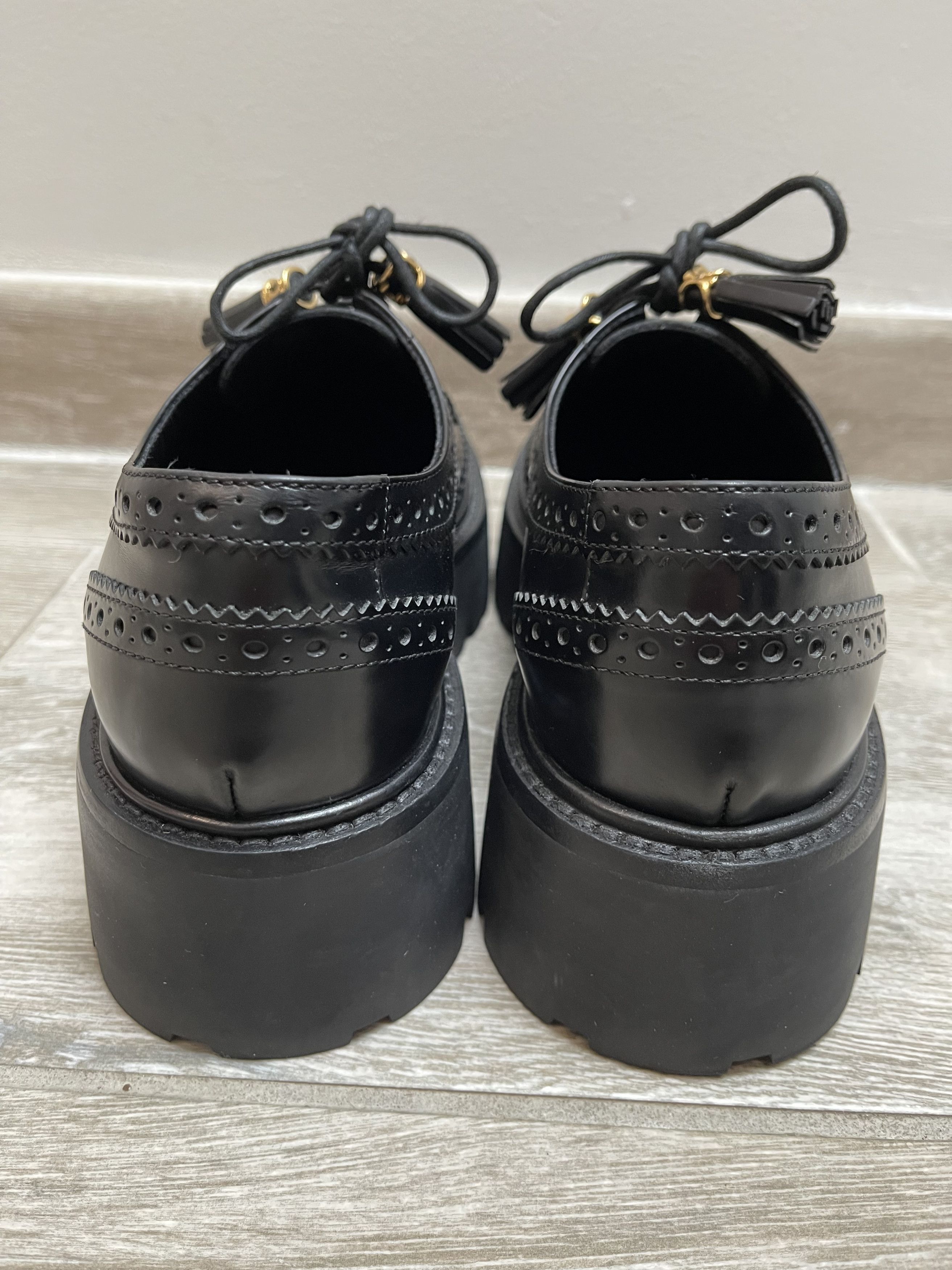Celine Derby In Black Polished Bull Leather Size US 10 / IT 40 - 5 Thumbnail