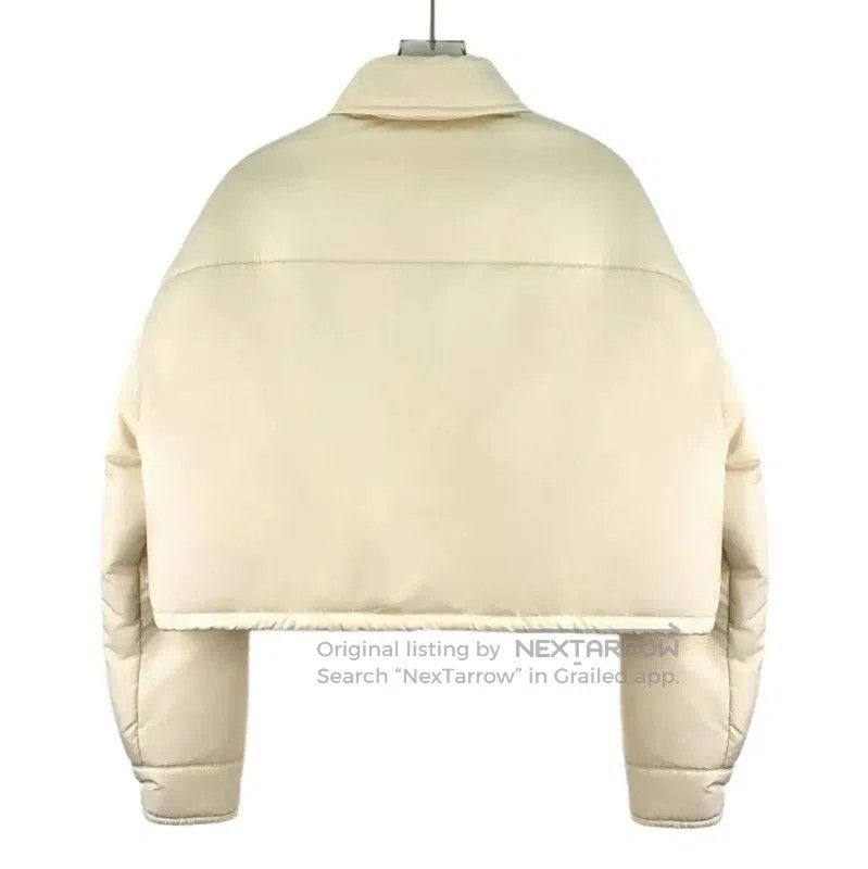 Miu Miu Miu Miu Beige Polyester Cropped Jacket . Size S / US 4 / IT 40 - 2 Thumbnail