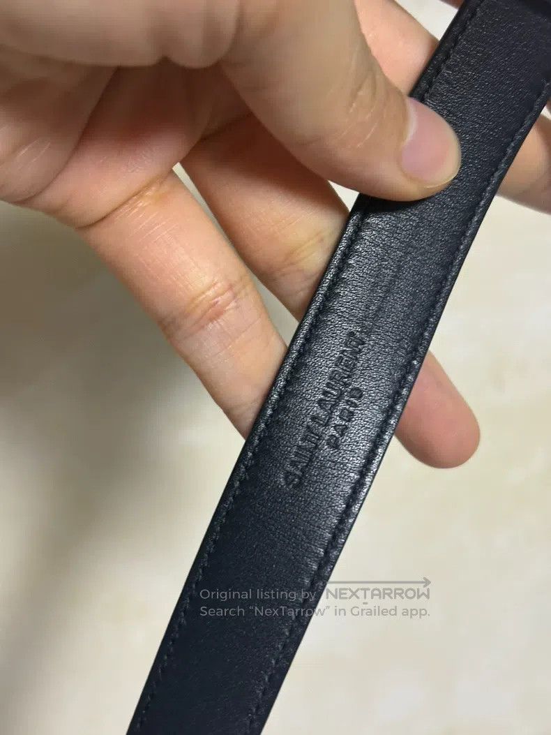 Saint Laurent Paris Saint Laurent Paris size 70 Black belt Size ONE SIZE - 4 Thumbnail