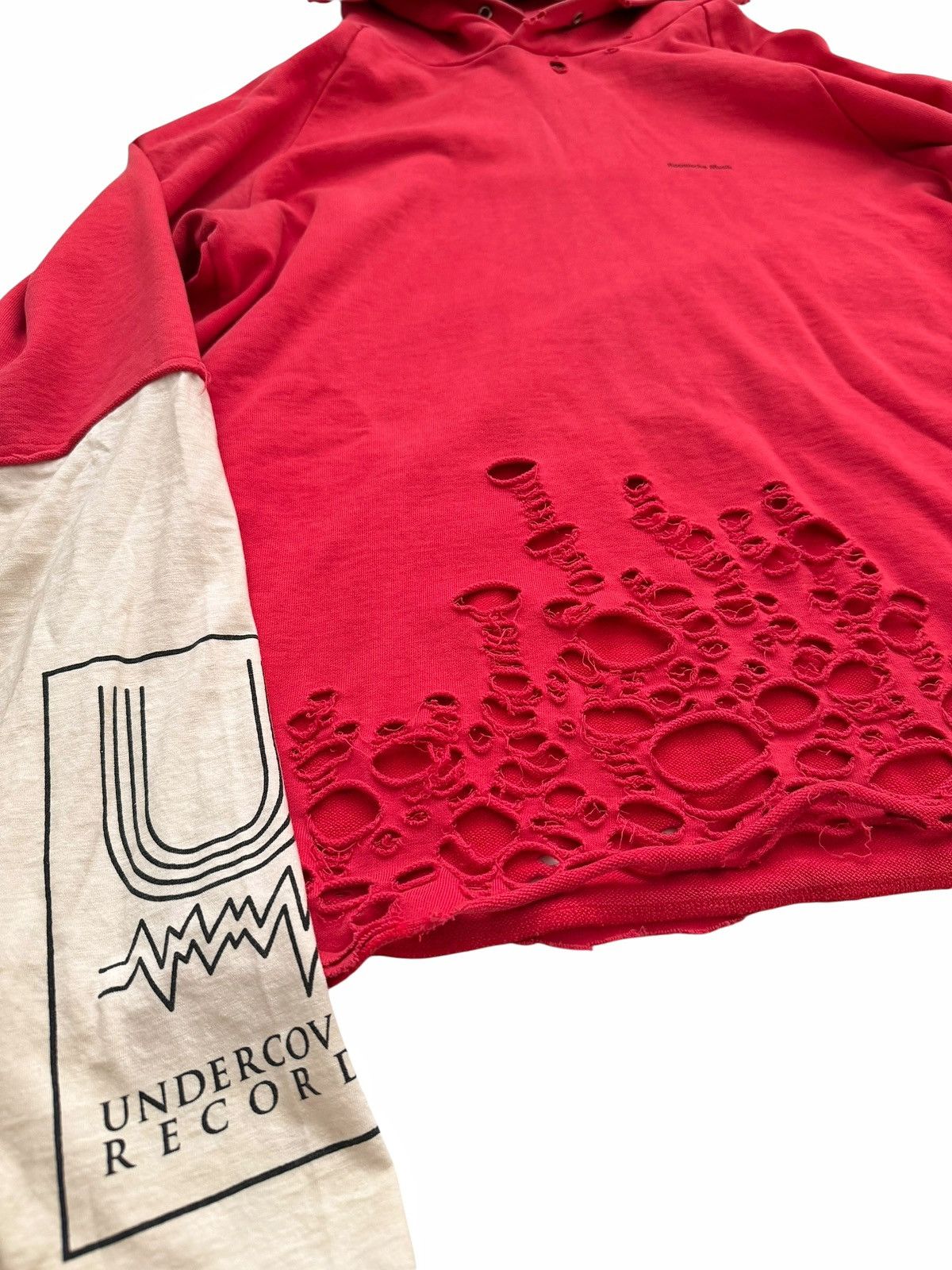 Undercover RARE 2006 “T” Wahnfrieden Klaus Distressed Hoodie Size US L / EU 52-54 / 3 - 3 Thumbnail