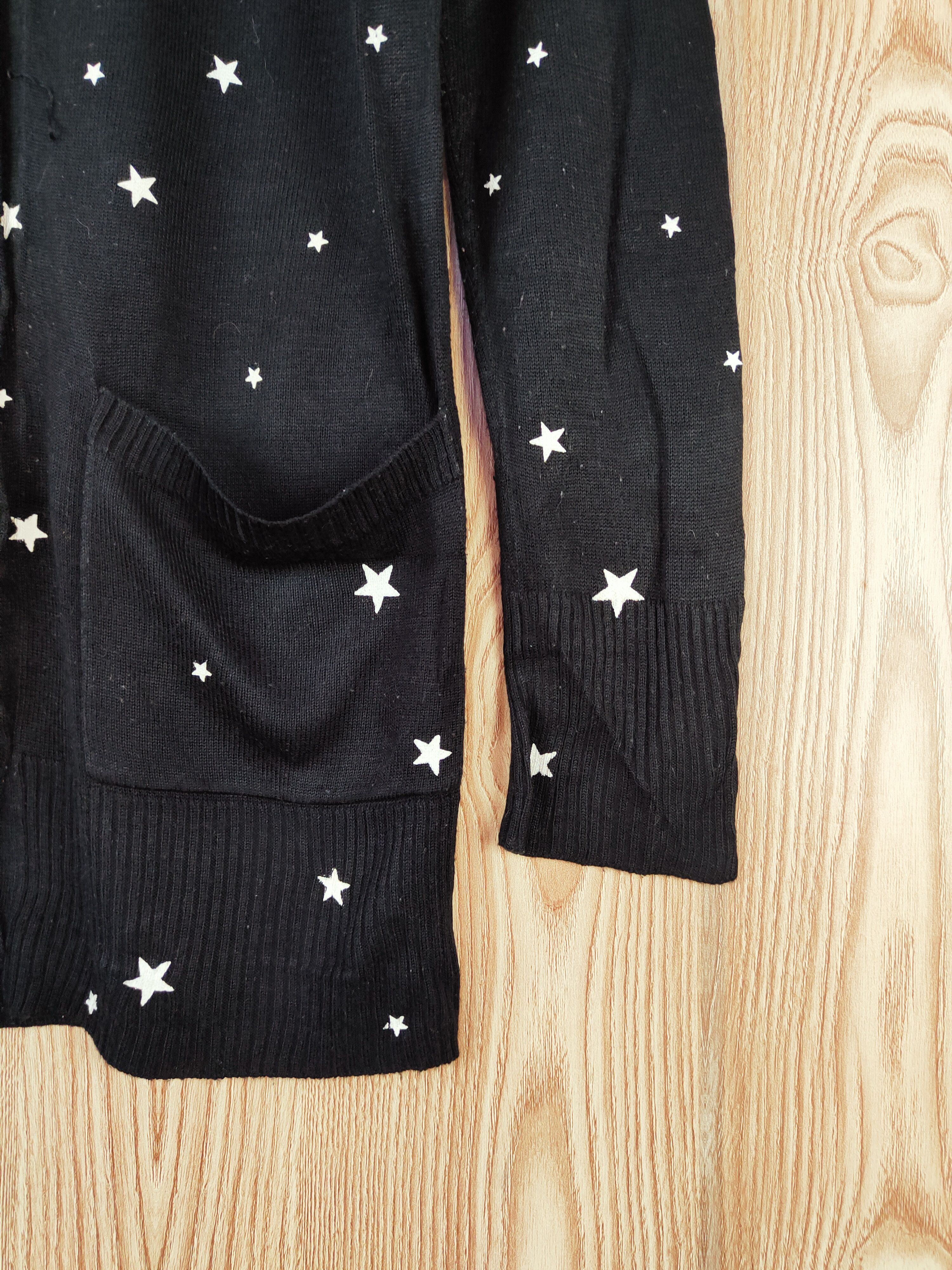 Japanese Brand × Vintage Mure Black Star Knitwear Cardigan #W253 Size M / US 6-8 / IT 42-44 - 7 Thumbnail