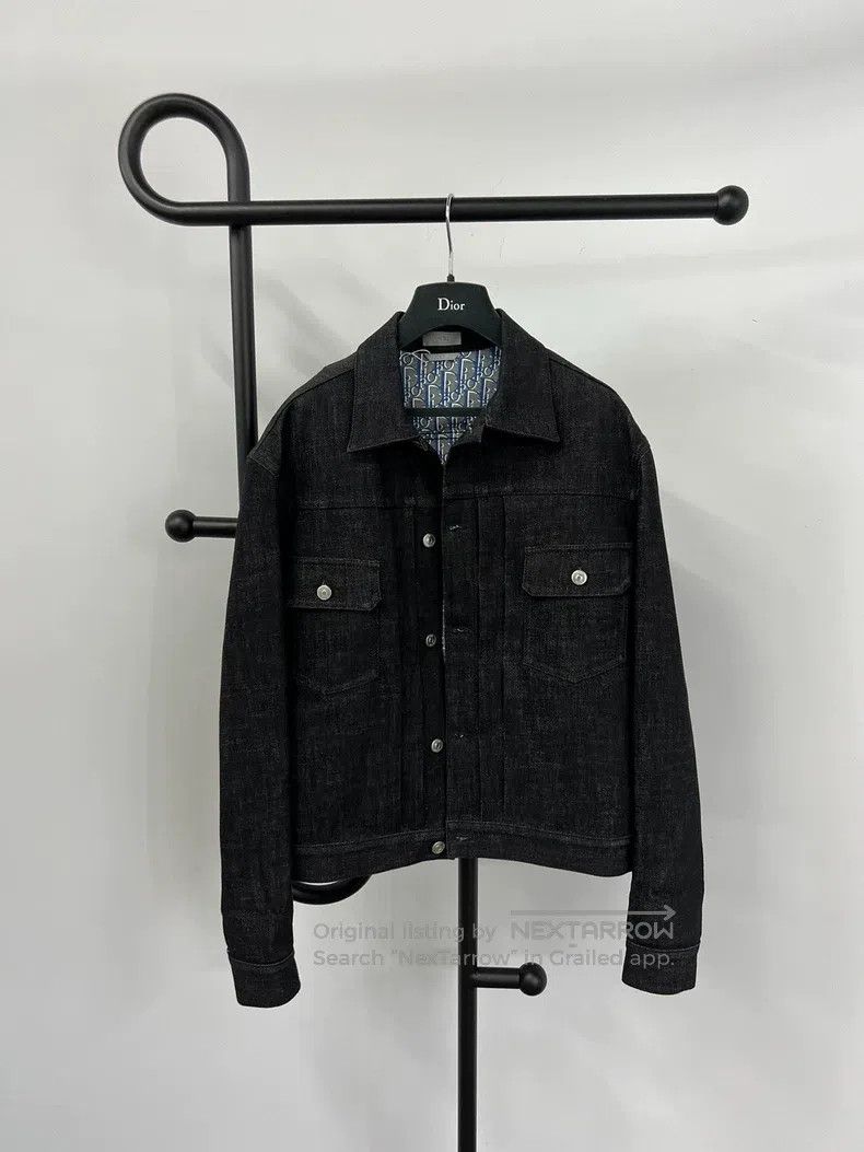 Dior Dior Black old-fashioned denim jacket Size US S / EU 44-46 / 1 - 1 Thumbnail