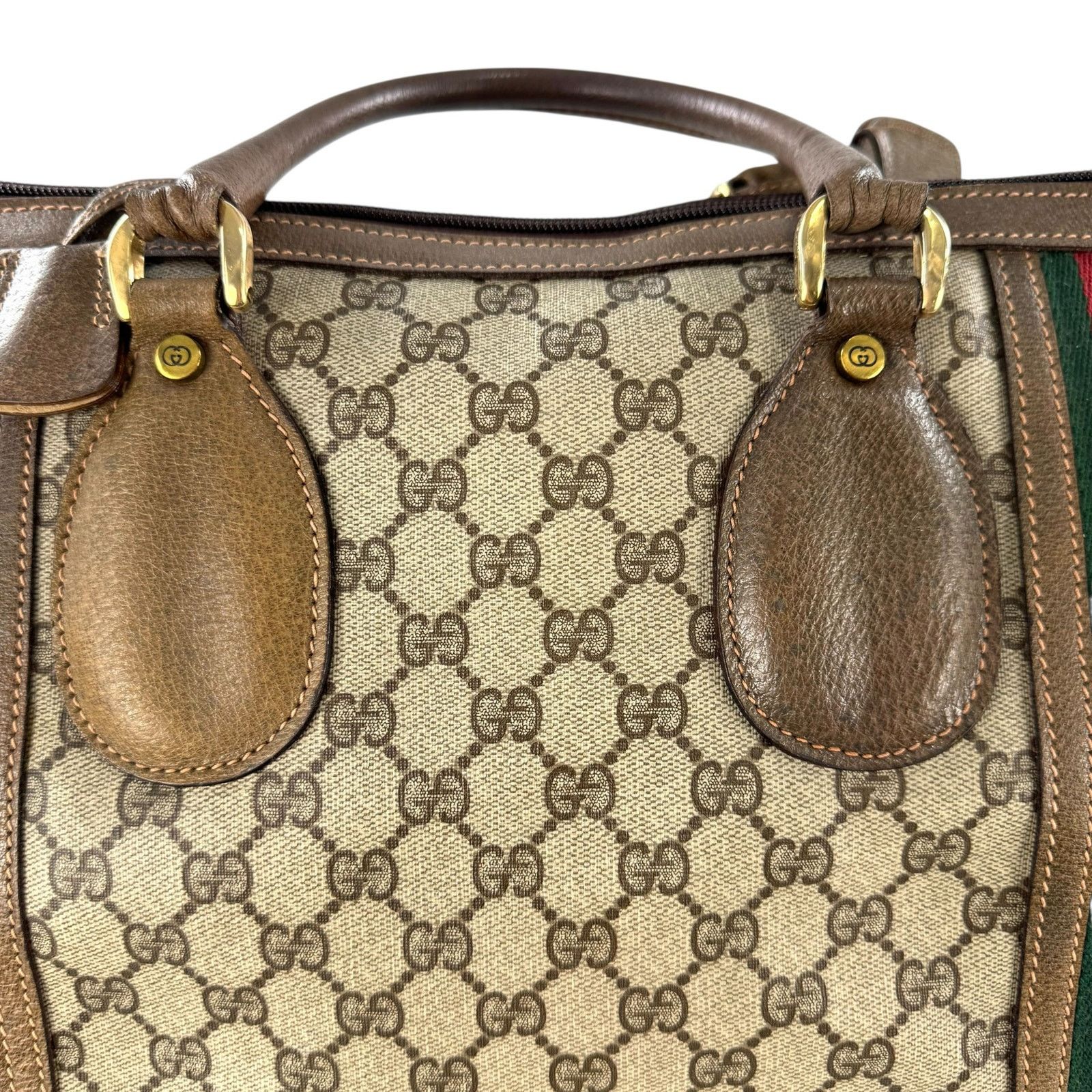 Gucci Gucci Vintage Monogram Sherry Line Travel Bag Size ONE SIZE - 17 Thumbnail