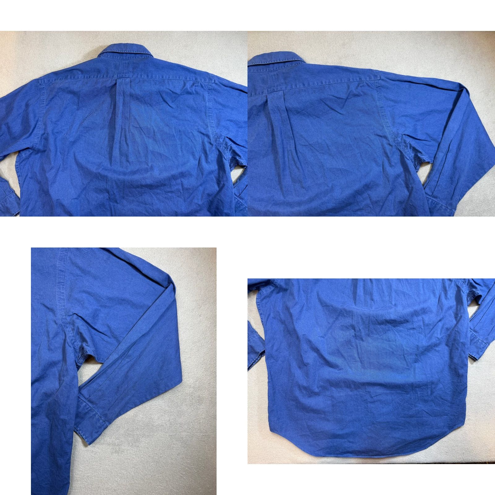 Polo Ralph Lauren VINTAGE Polo Ralph Lauren Workshirt Button-Up Shirt Men L Blue Cotton Size US L / EU 52-54 / 3 - 11 Thumbnail
