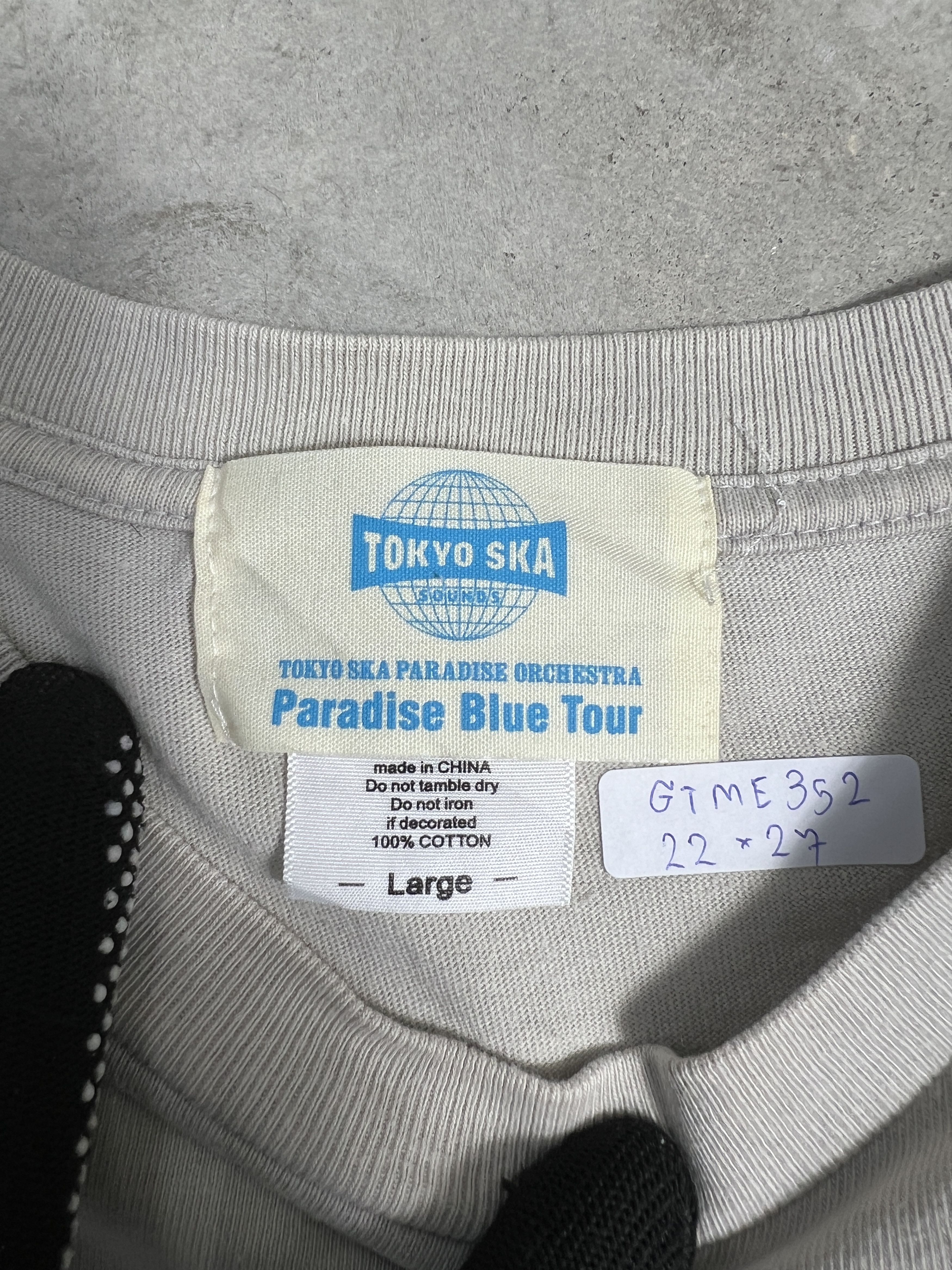 Band Tees Tokyo Ska Paradise Orchestra Paradise Blue Tour (L) GTME352 Size US L / EU 52-54 / 3 - 3 Thumbnail