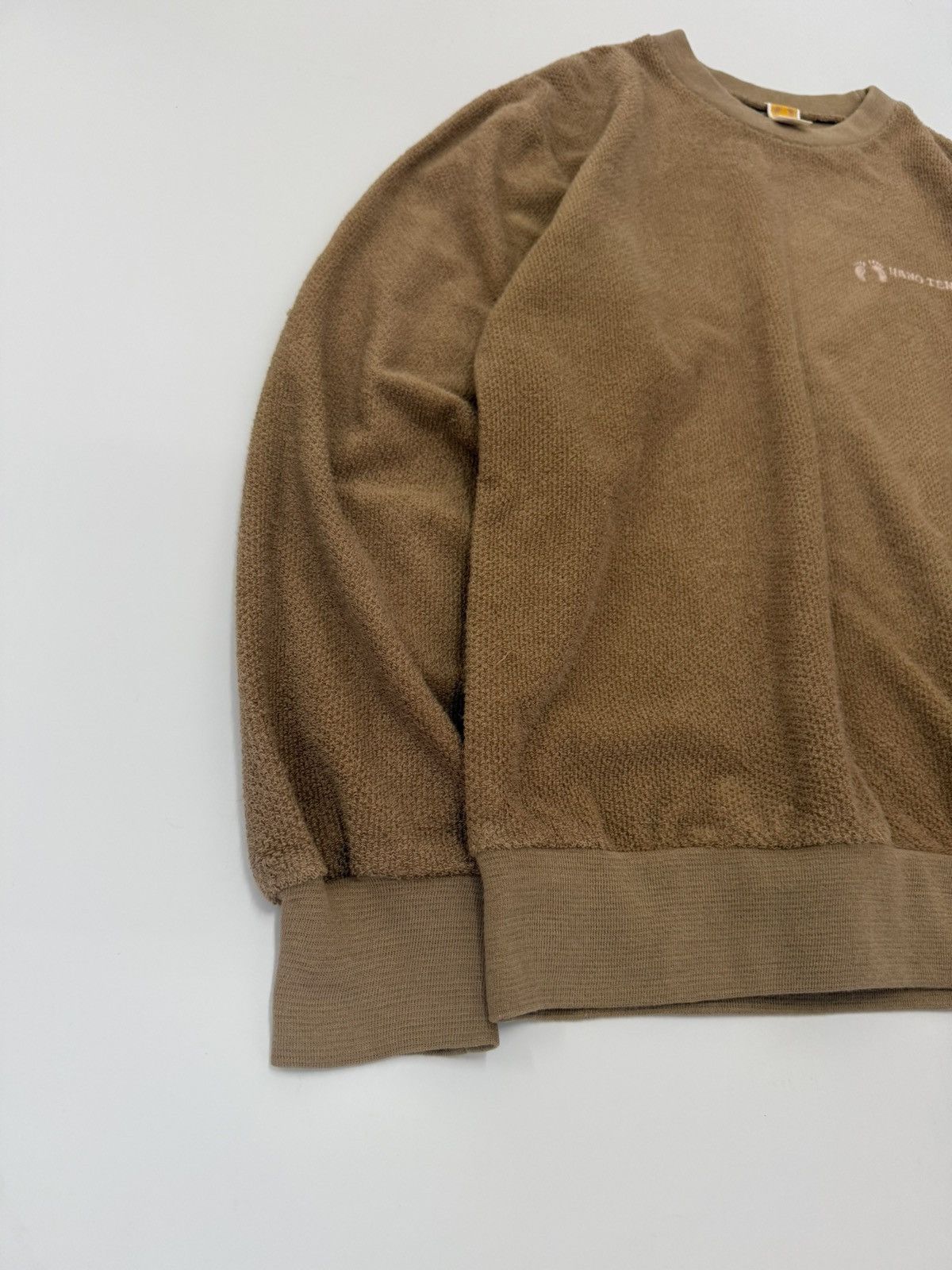 Hang Ten 🔥 80's Hang Ten Surf Brown Roundneck Velour Sweatshirt - L Size US S / EU 44-46 / 1 - 3 Thumbnail