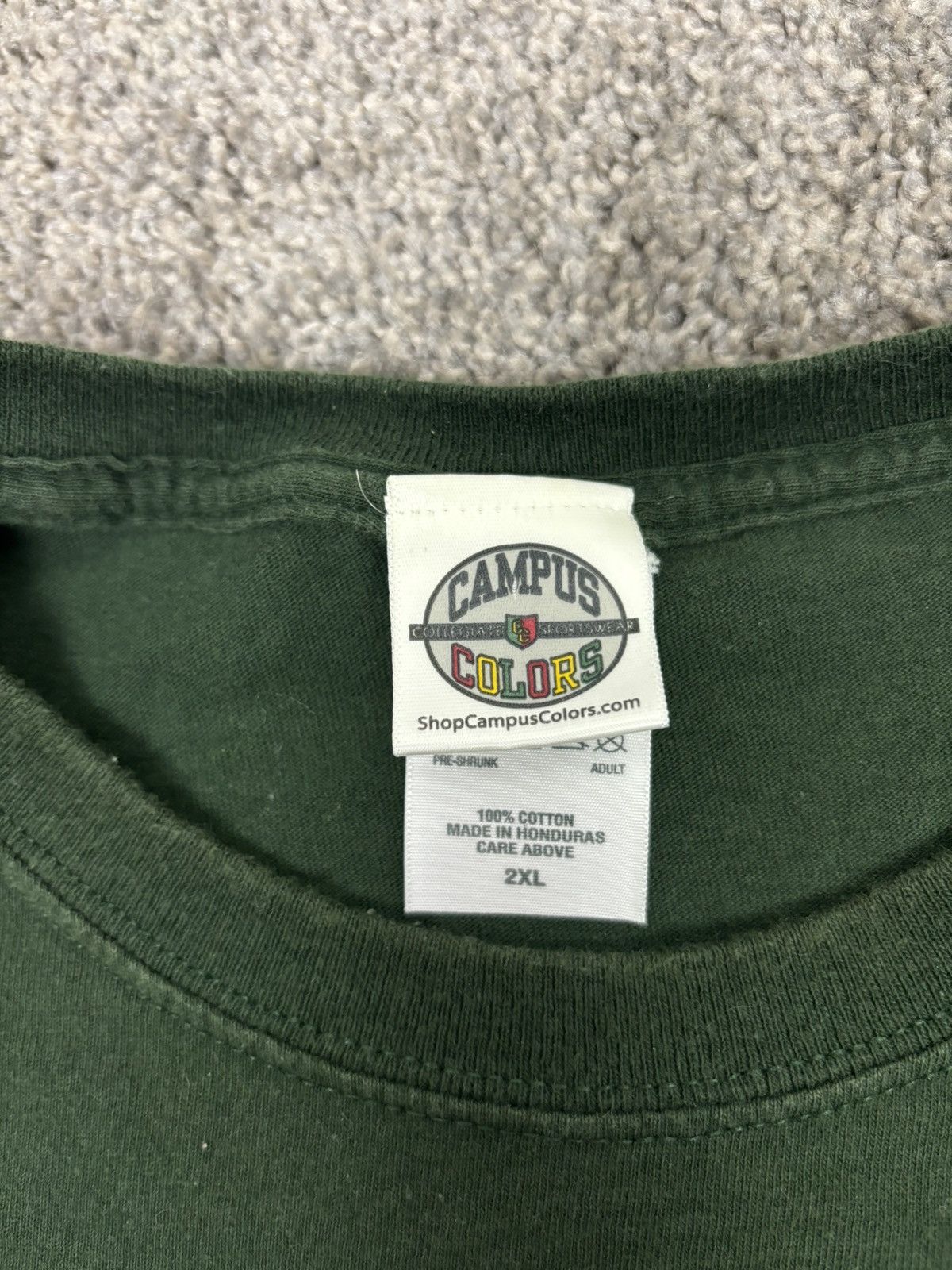Vintage Vintage green msu michigan state spell out tshirt Size US XXL / EU 58 / 5 - 2 Thumbnail