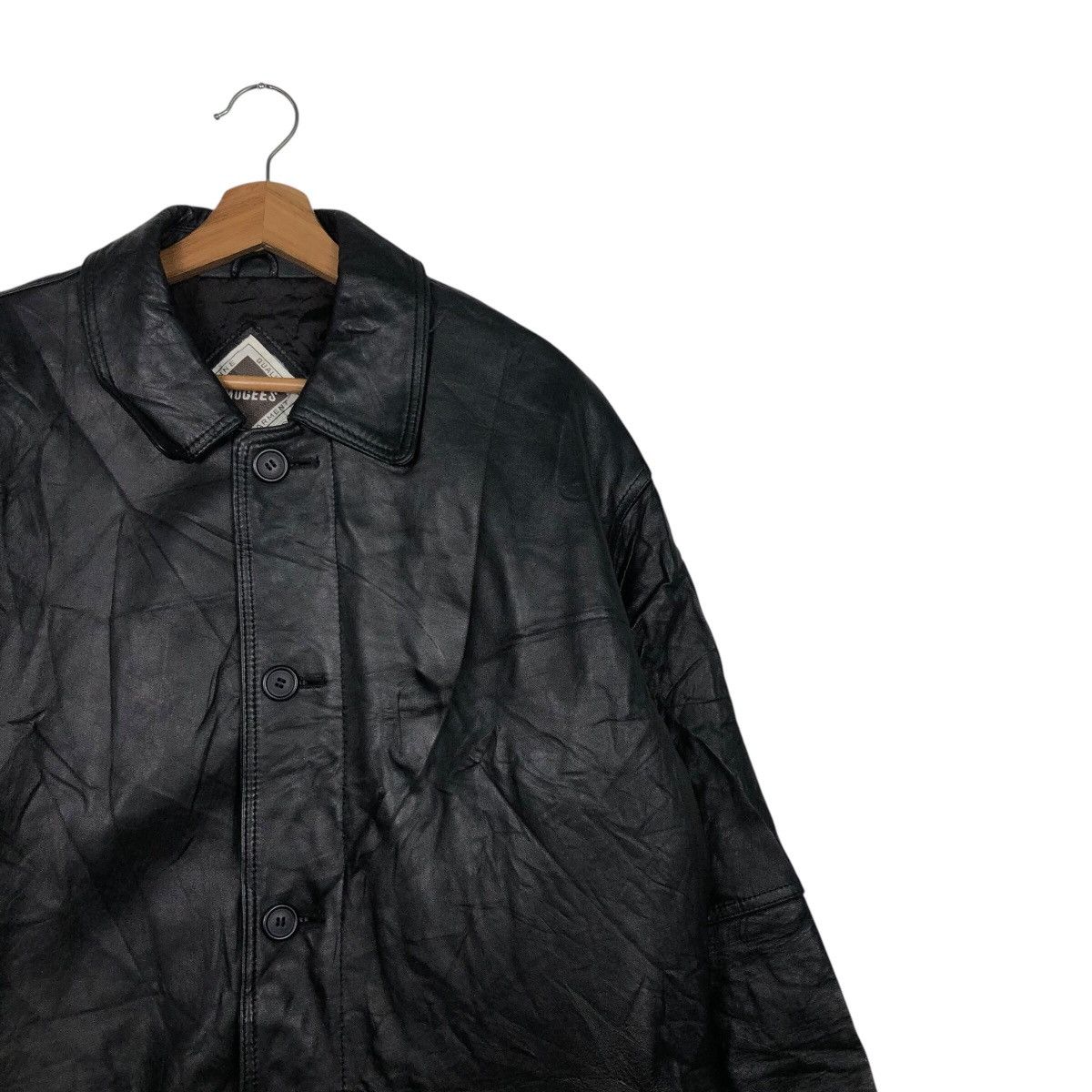 📌Vintage Biker Genuine Leather Jacket Lmogees Multi Pocket