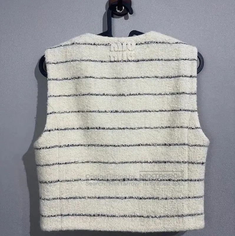 Miu Miu Miu Miu Striped White Cotton Blouse . Size XXS / US 00 / IT 34 - 2 Thumbnail