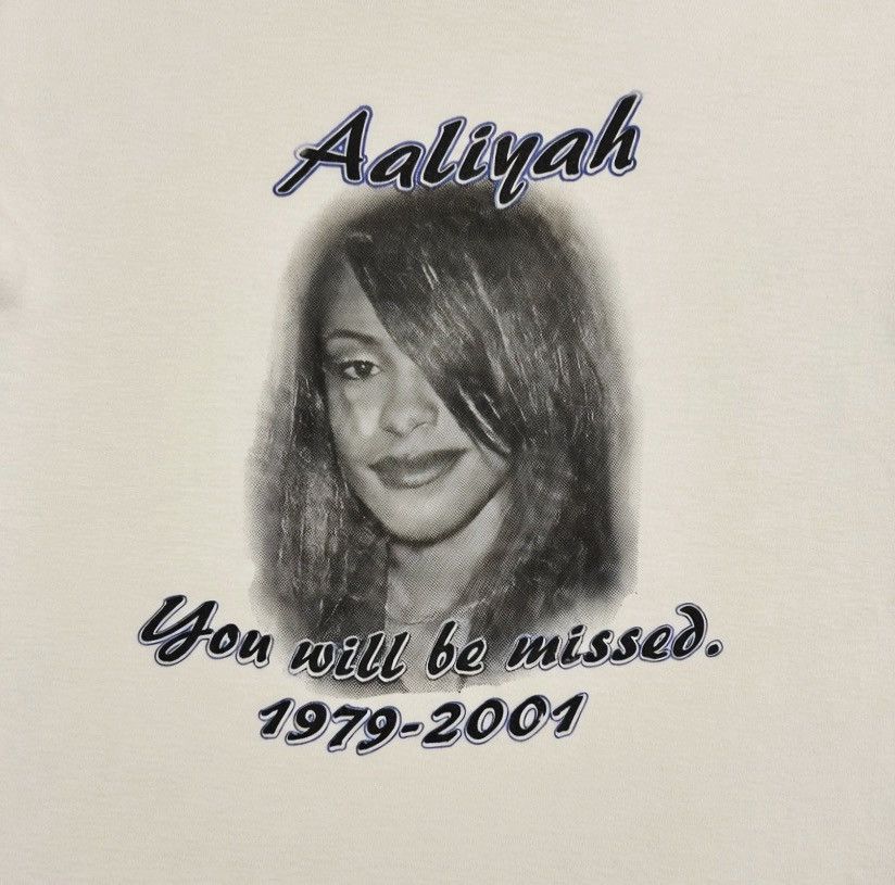 Other Vintage 2001 Rare XL Aaliyah Memorial T-Shirt Size US XL / EU 56 / 4 - 2 Thumbnail