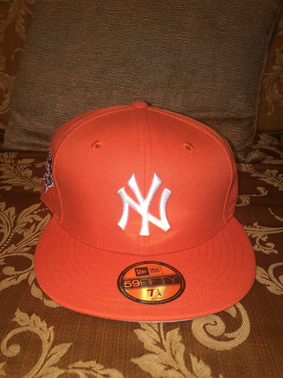 New Era New York Yankees Fitted Hat - 7 1/4 Orange Size ONE SIZE - 1 Thumbnail