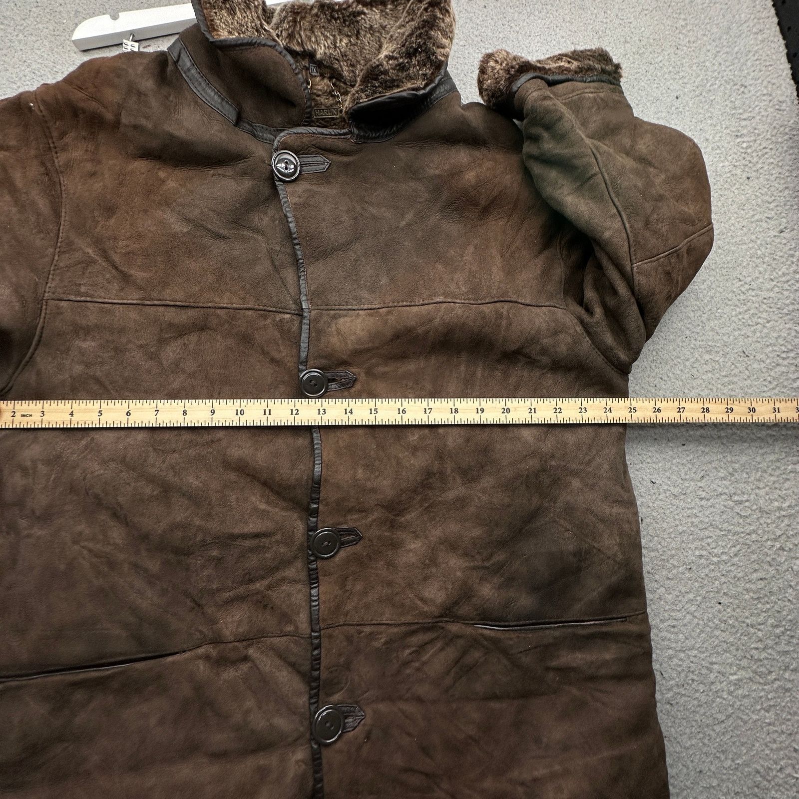 Other Vintage Harlin Shearling Sheepskin Leather Jacket Mens XL Size US XL / EU 56 / 4 - 6 Thumbnail