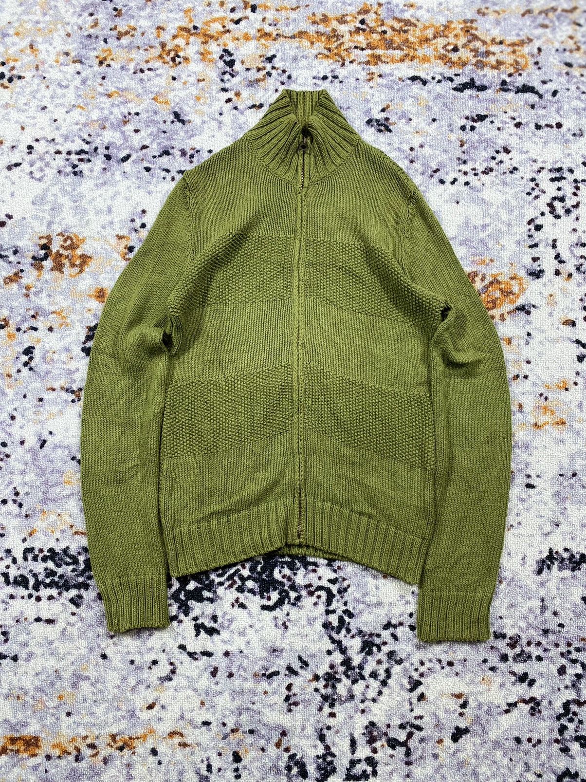 Beauty Beast × Japanese Brand × Vintage Max&co Knitted Cardigan Zip Green Size US M / EU 48-50 / 2 - 3 Thumbnail