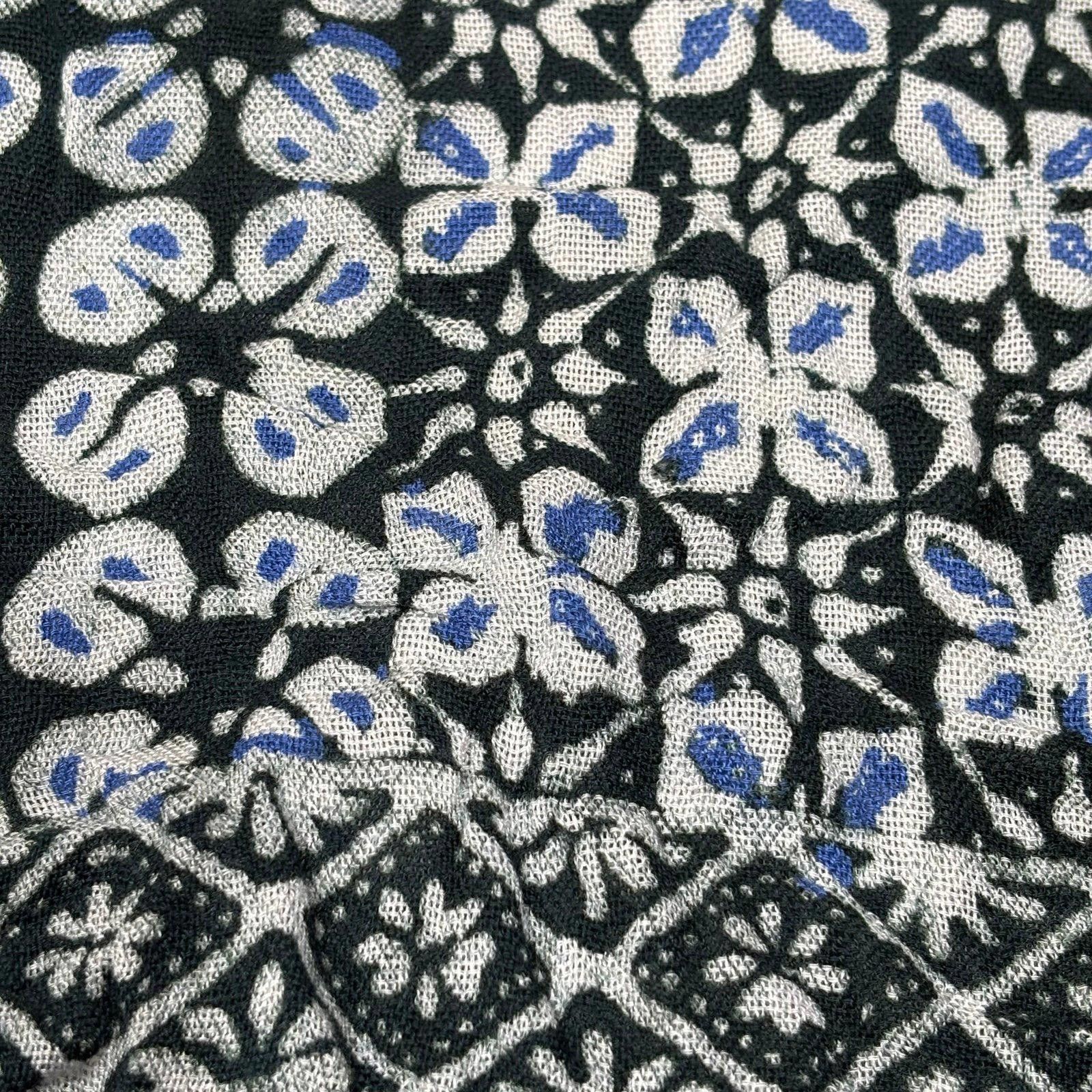 Other Vintage Bohemian Patterned Scarf with Fringe Size ONE SIZE - 2 Thumbnail