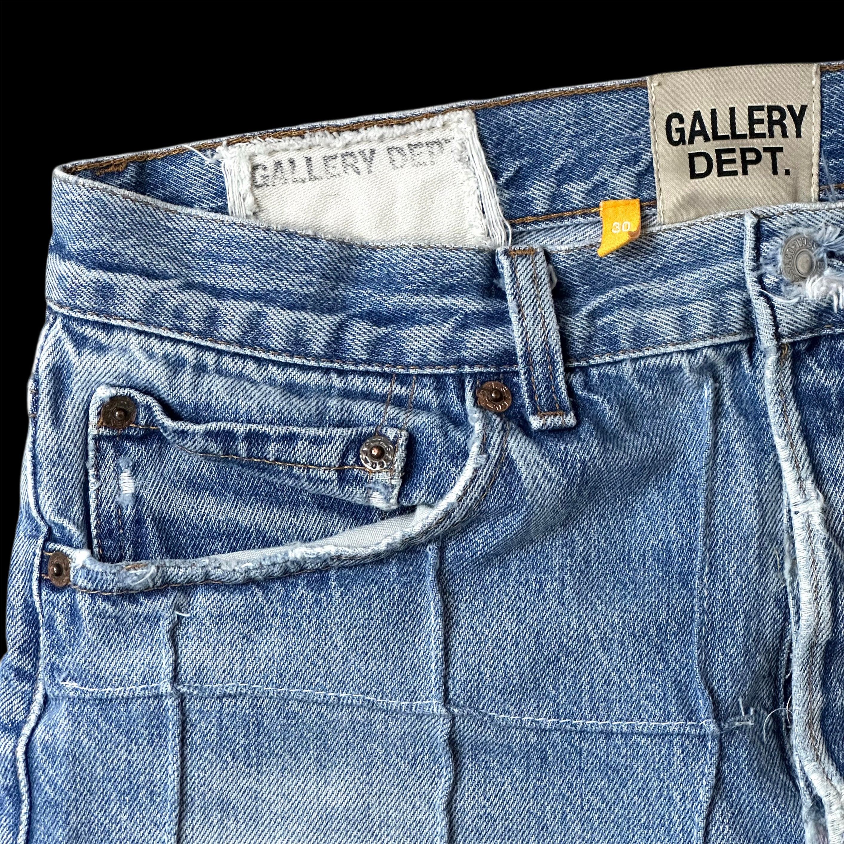 Gallery Dept. gallery dept lenny flare denim jeans indigo patchwork RARE Size US 31 - 4 Thumbnail