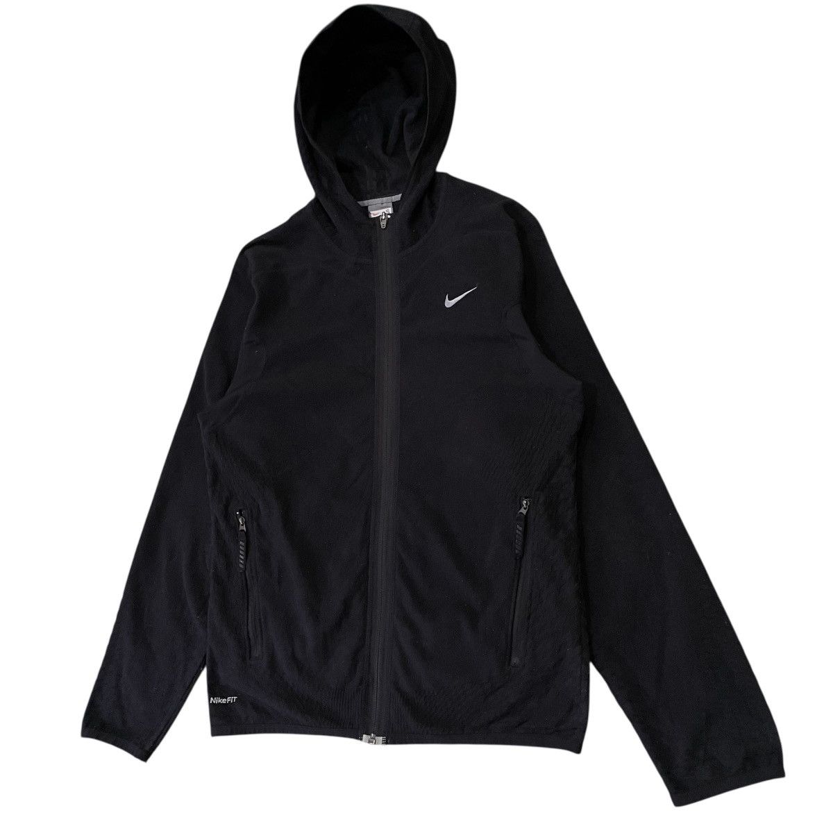 Nike Vintage Y2K Nike FIT Therma Fleece Hoodie Techwear Black Size US S / EU 44-46 / 1 - 2 Thumbnail