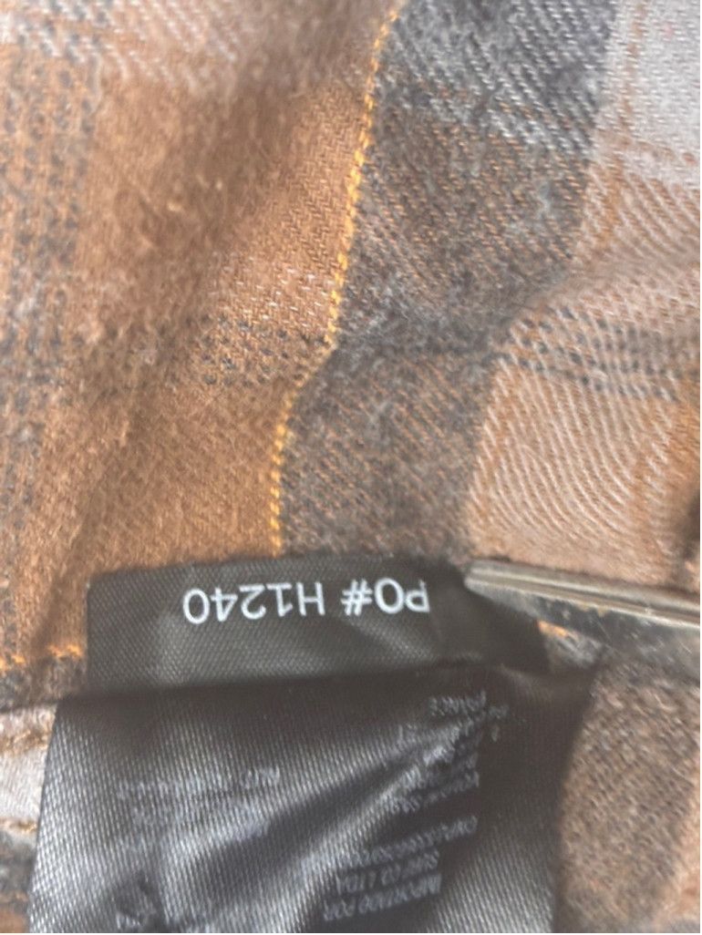 Volcom Men's Volcom Flannel Shirt Size M Brown Gray Plaid Size US M / EU 48-50 / 2 - 11 Thumbnail