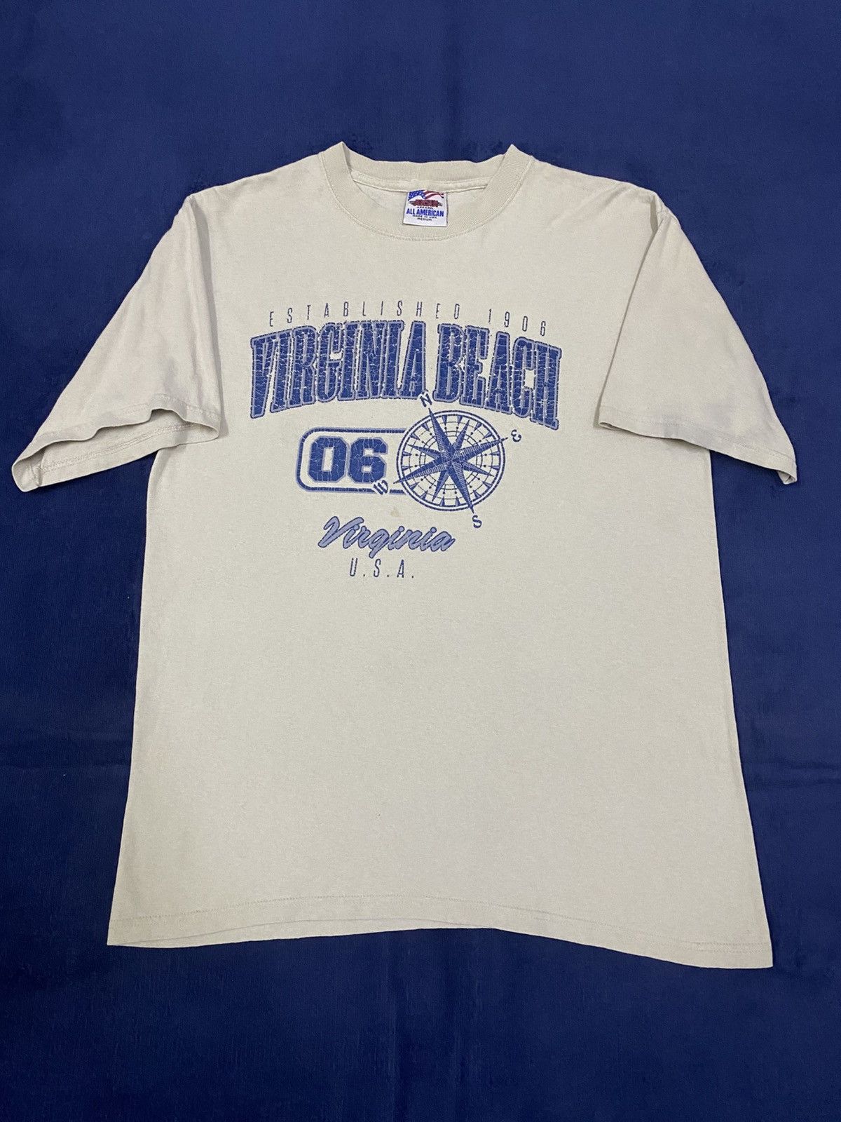 Vintage Vintage 90s Virgina Beach Tee Size US M / EU 48-50 / 2 - 2 Thumbnail