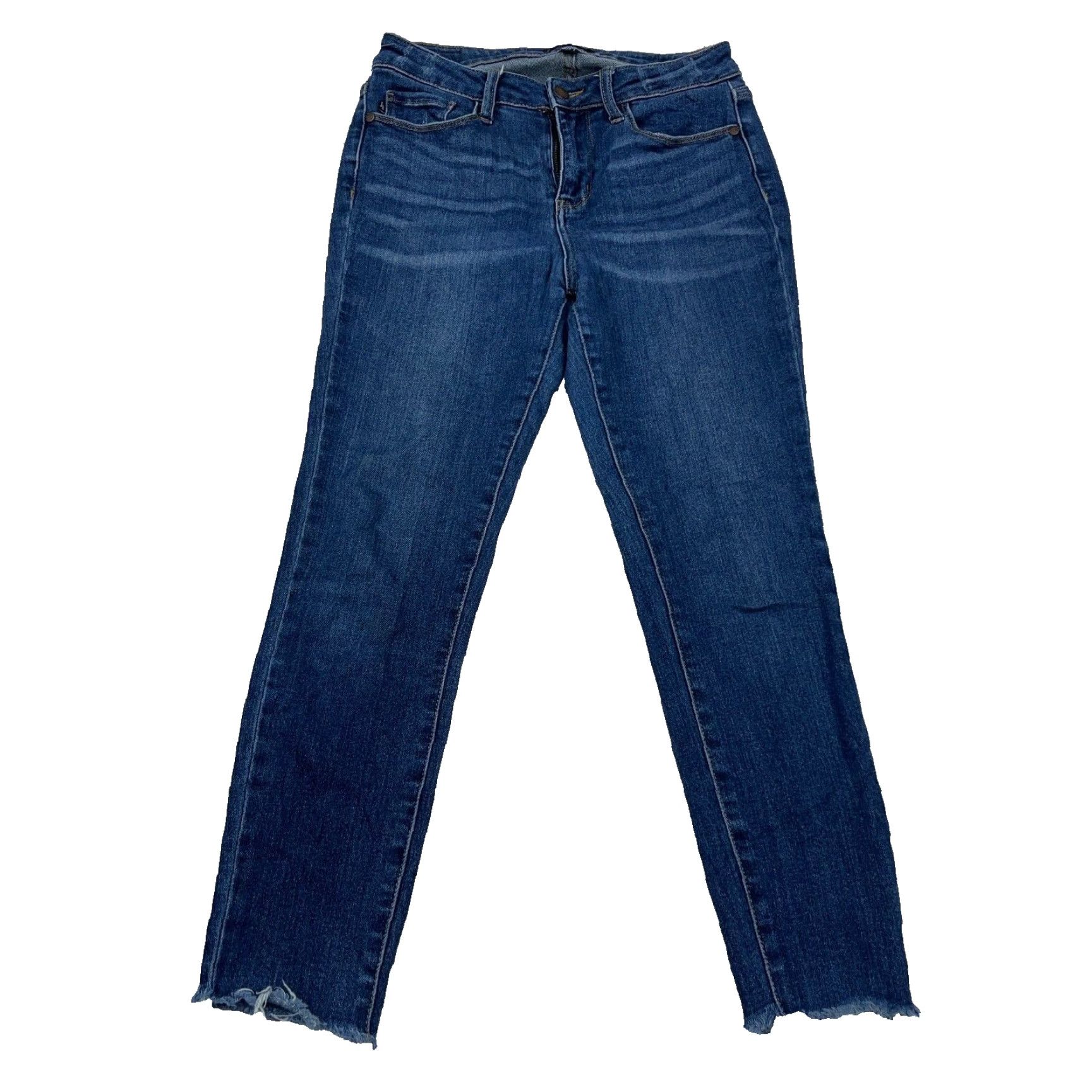 Vintage Judy Blue Jeans Women 5 27 Skinny Fit Crop Med Wash Faded Pants Stretch Ladies Jeans Size 27" / US 4 / IT 40 - 2 Thumbnail