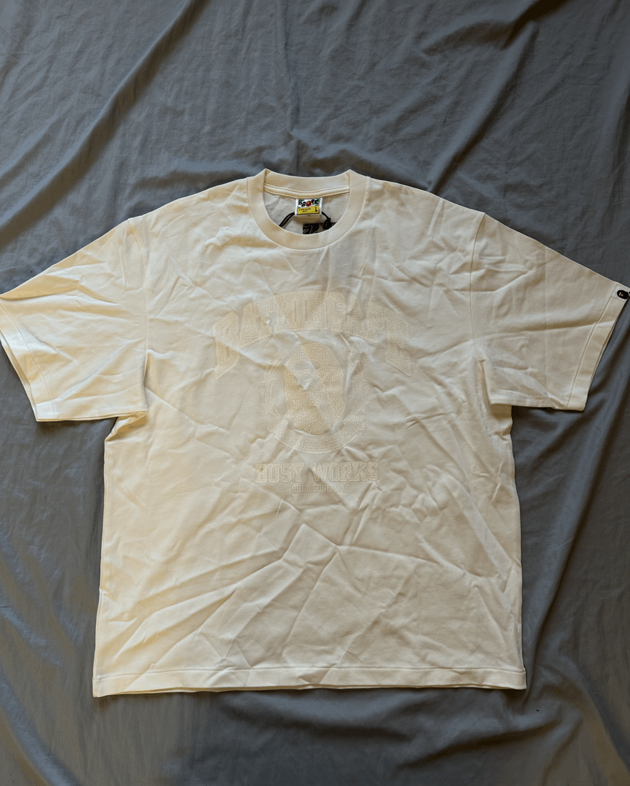 Bape BAPE Vintage Styled Shirt With Natural Cracking Size Large Size US L / EU 52-54 / 3 - 1 Thumbnail