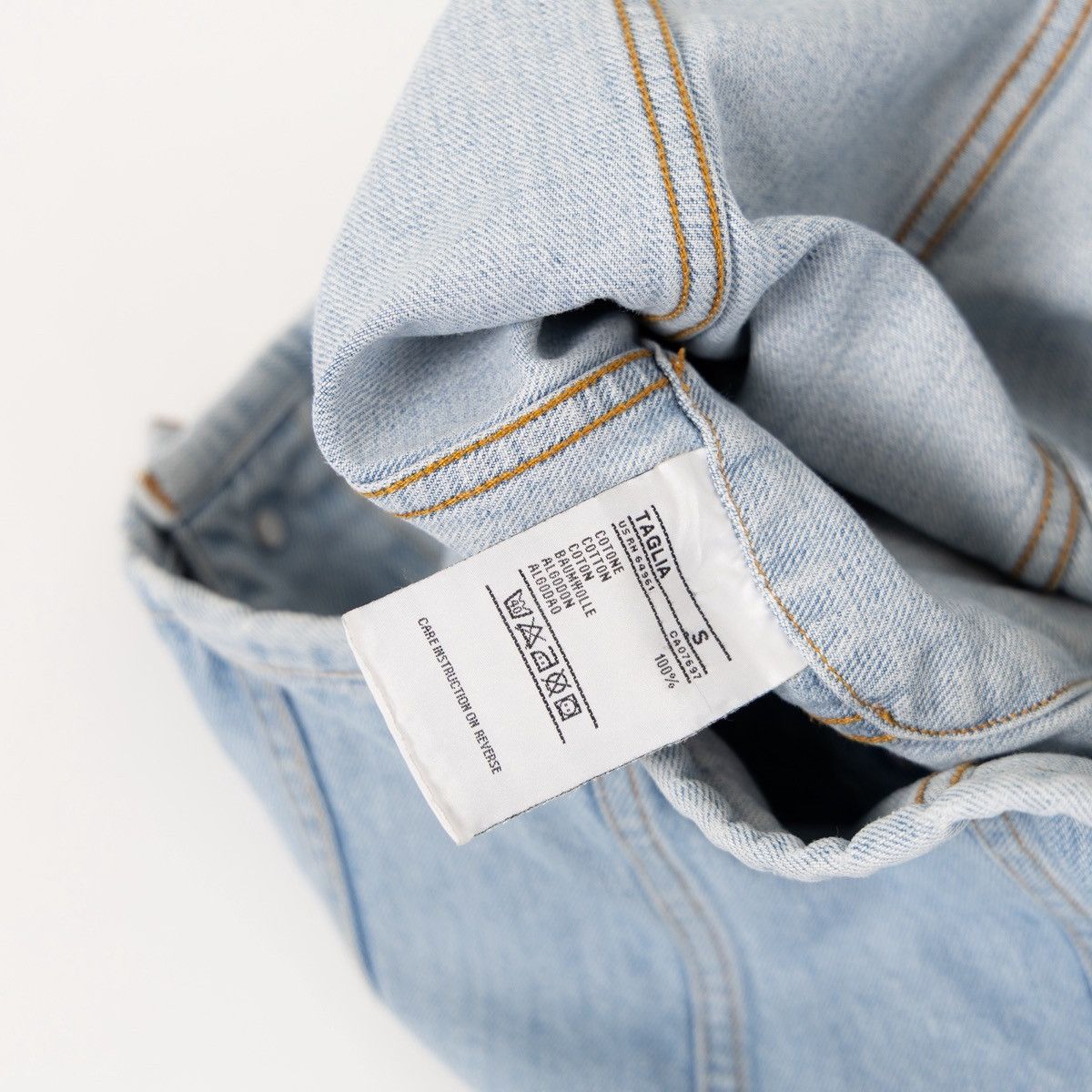 United Colors Of Benetton Benetton Womens Denim Jacket Light Blue Button Up Casual Size S / US 4 / IT 40 - 7 Thumbnail