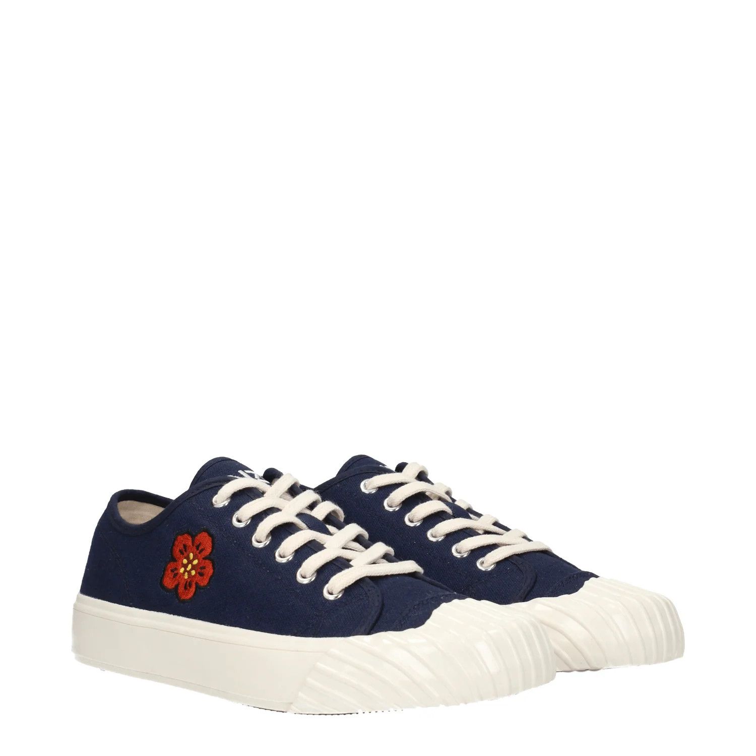 Kenzo ob1o1e1124 Fabric Sneakers in Midnight Blue Size US 9 / IT 39 - 2 Thumbnail