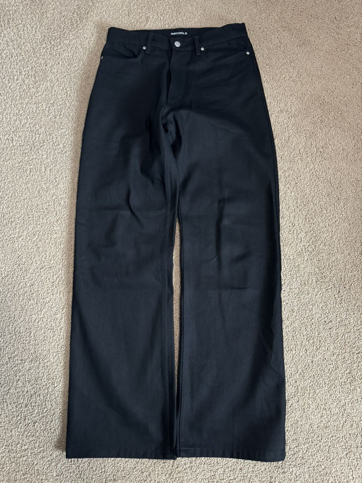Designer Jet black Discontd denim Size US 30 / EU 46 - 1 Thumbnail
