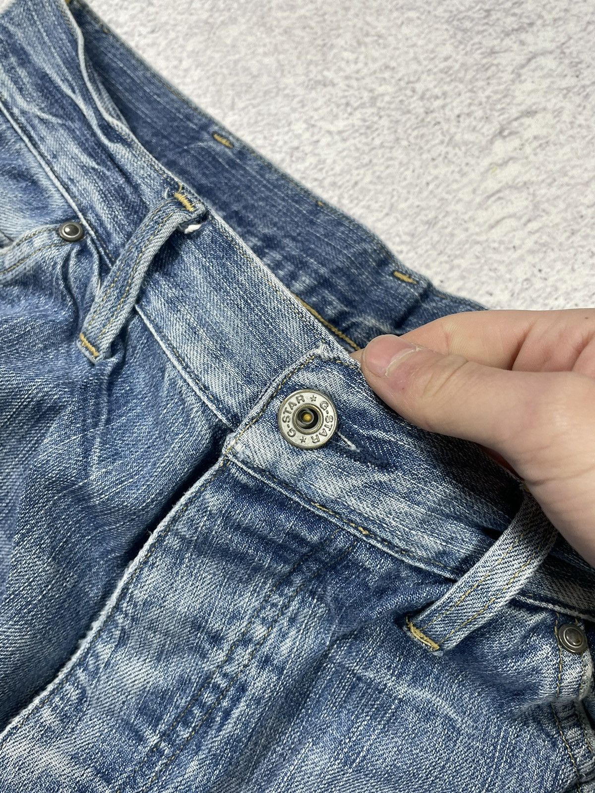 G-Star × Vintage Vintage G-Star Raw Faded Denim Jeans Size US 32 / EU 48 - 12 Thumbnail