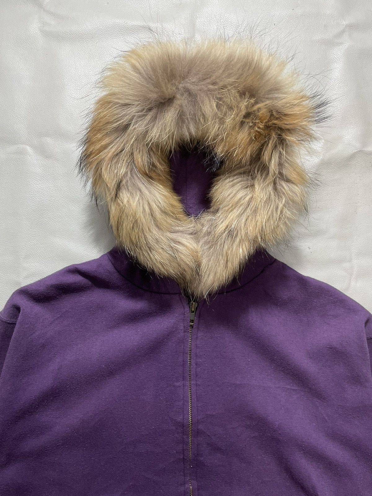 Japanese Brand Japanese distressed faux fur zip hoodie Size US M / EU 48-50 / 2 - 3 Thumbnail
