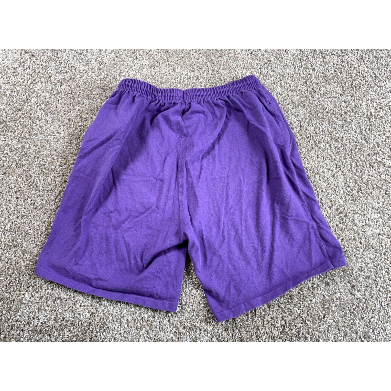 Vintage VINTAGE Jostens US Army Fort Hood Athletic Shorts Adult Large Purple 7" Inseam Casual Mens Size US 27 - 2 Thumbnail