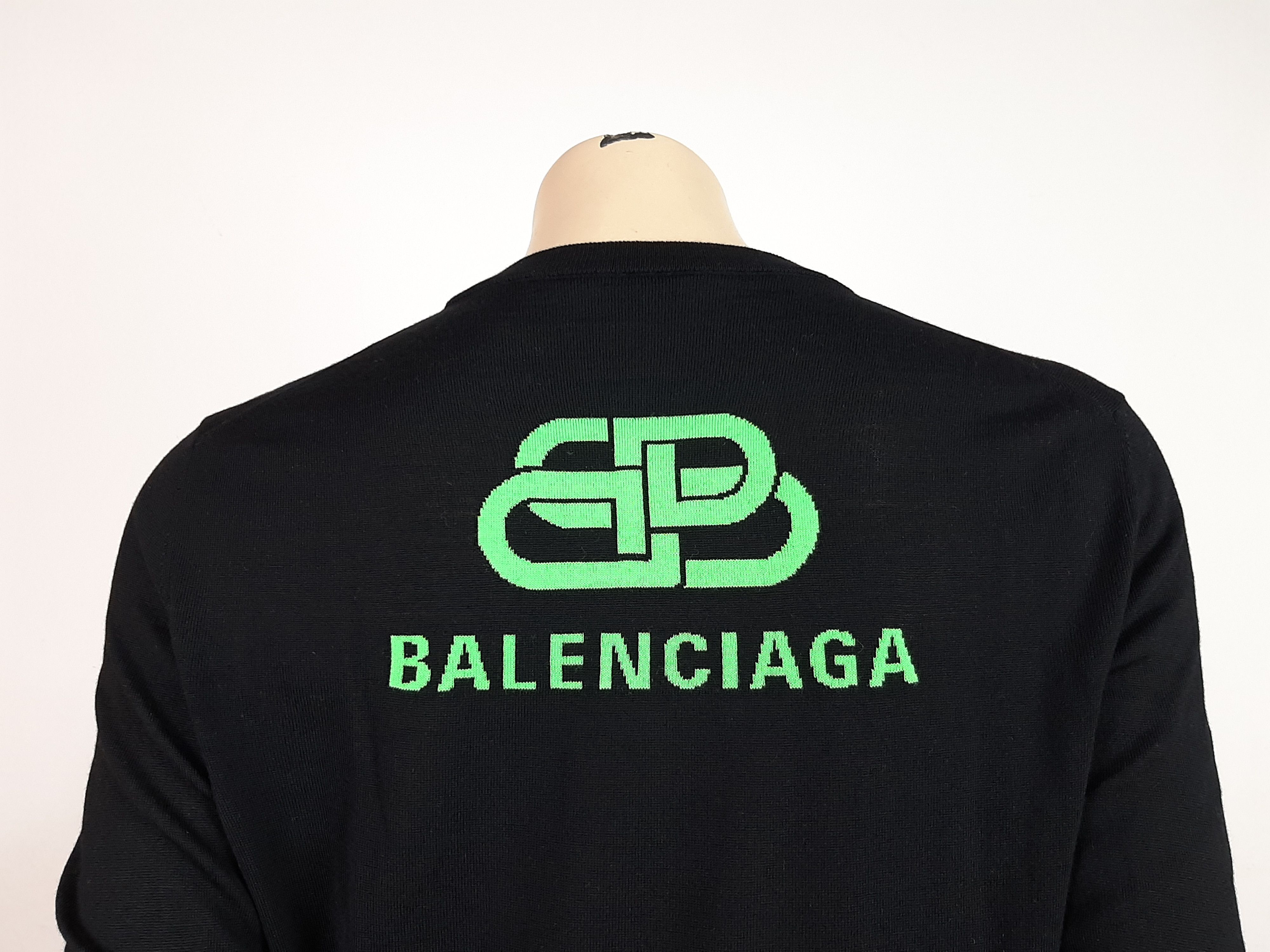 Balenciaga Balenciaga Back Logo Sweater Black Women's Size XS Size XS / US 0-2 / IT 36-38 - 7 Thumbnail