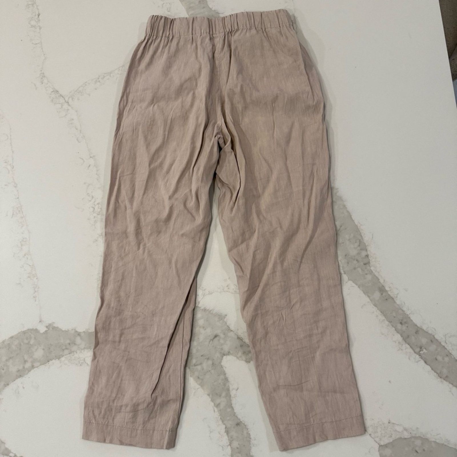 Aritzia Babaton Aritizia Italian Linen Crop Trouser Pant Womens XXS Size 24" / US 00 / IT 34 - 7 Thumbnail