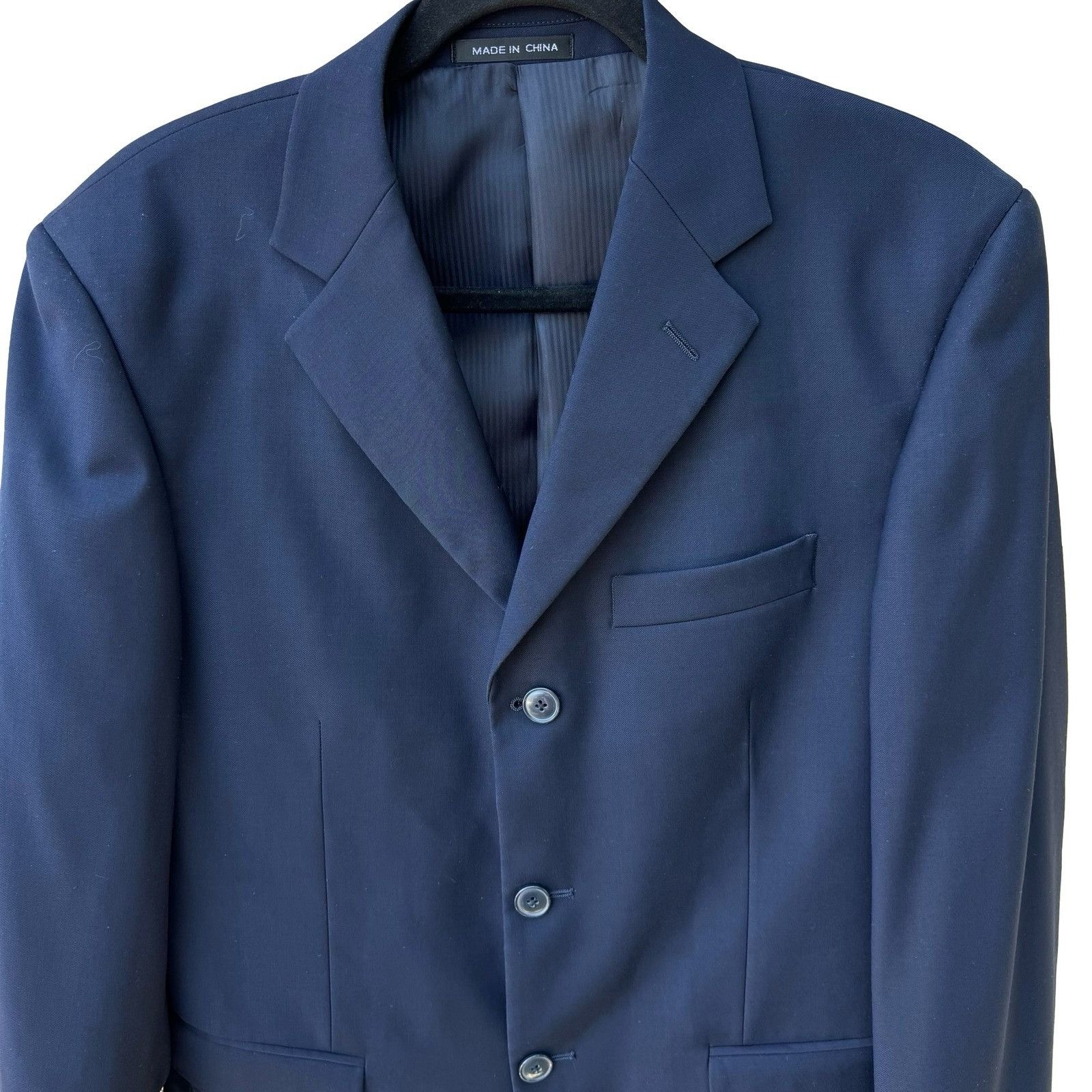 Other Giorgio Ferraro Mens Navy 3-Button Blazer Jacket 36S Italian Size 36S - 3 Thumbnail
