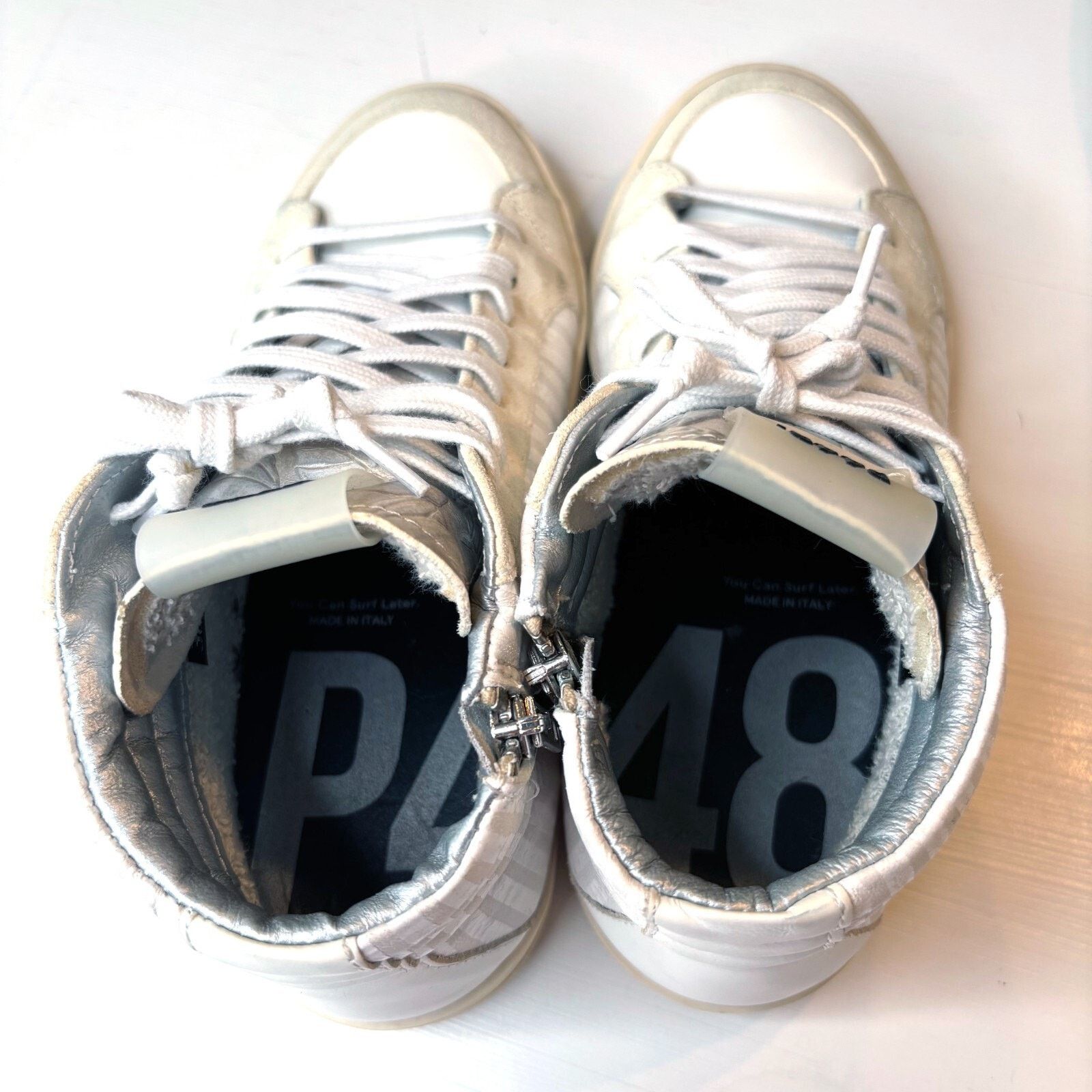P448 P448 Women's High Top Sneakers in Peony EU 38 US Size 7.5 Size US 7.5 / IT 37.5 - 9 Thumbnail