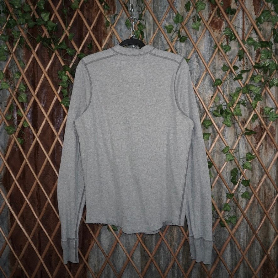 Abercrombie & Fitch Large - Vintage Y2K Abercrombie and Fitch raw hem henley LS Size US L / EU 52-54 / 3 - 2 Thumbnail