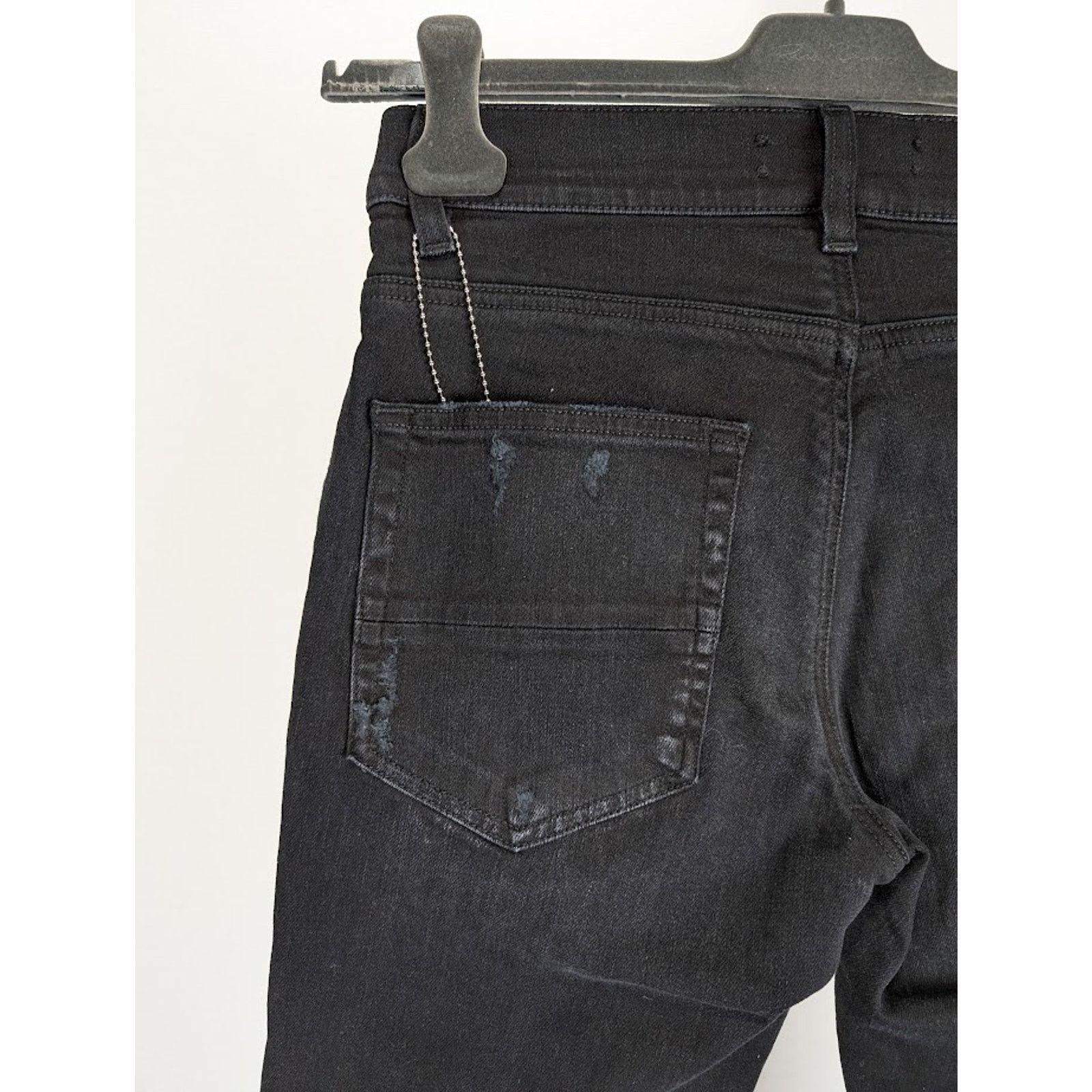 Amiri o1rshd1 Scarves Art Patch Jeans in Antique Black Size US 33 - 16 Thumbnail