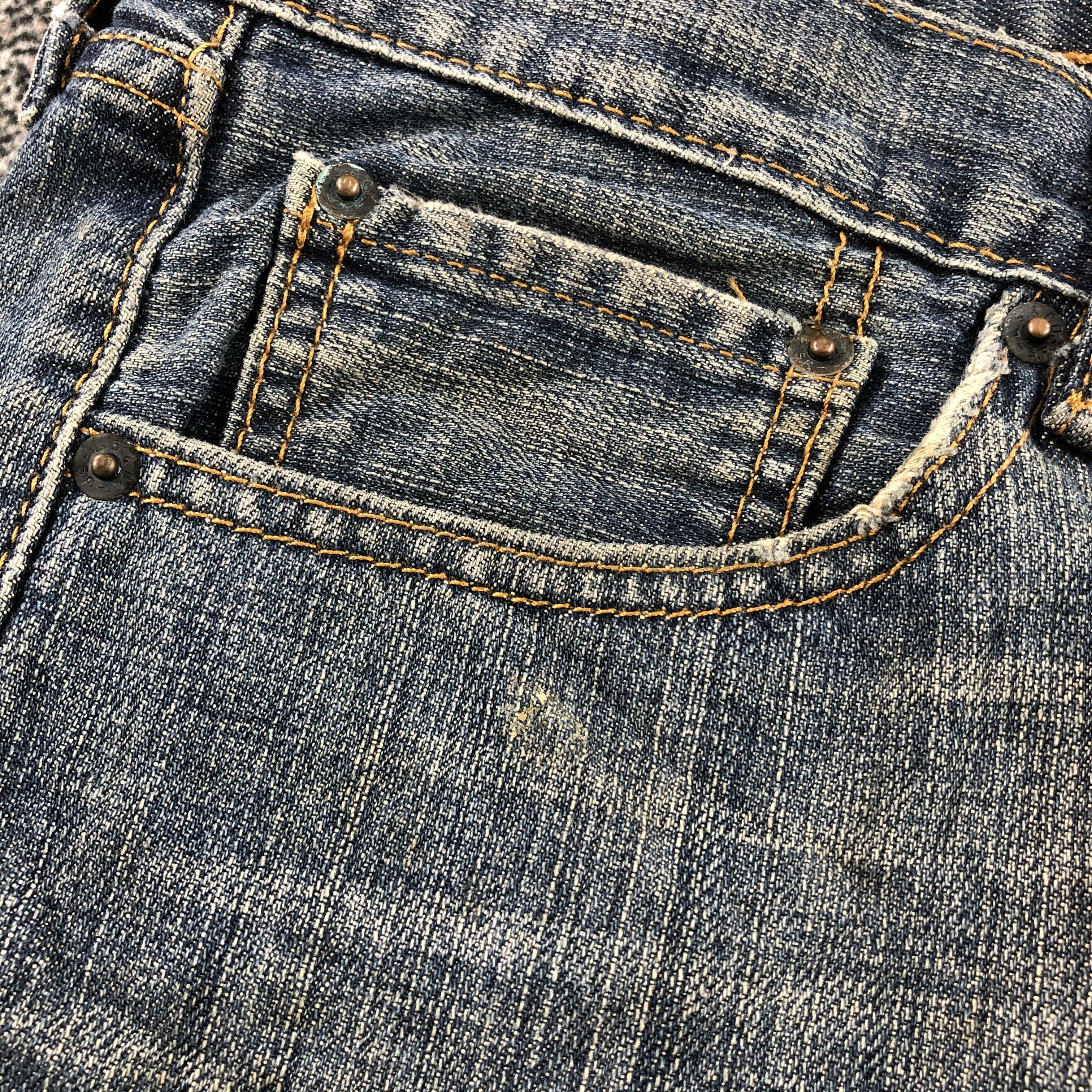 Levi's Vintage Levis 505 Jeans Faded Blue Denim KJ978 Size US 33 - 8 Thumbnail