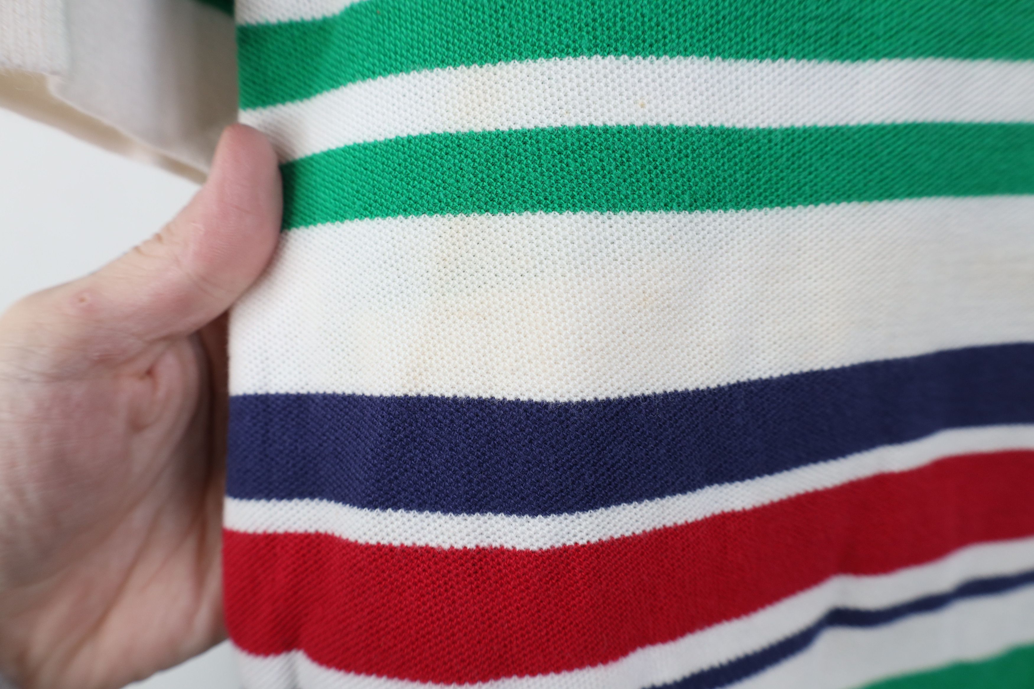 Vintage Vintage 90s Streetwear Block Knit Golf Polo Shirt Cotton Size US L / EU 52-54 / 3 - 8 Thumbnail