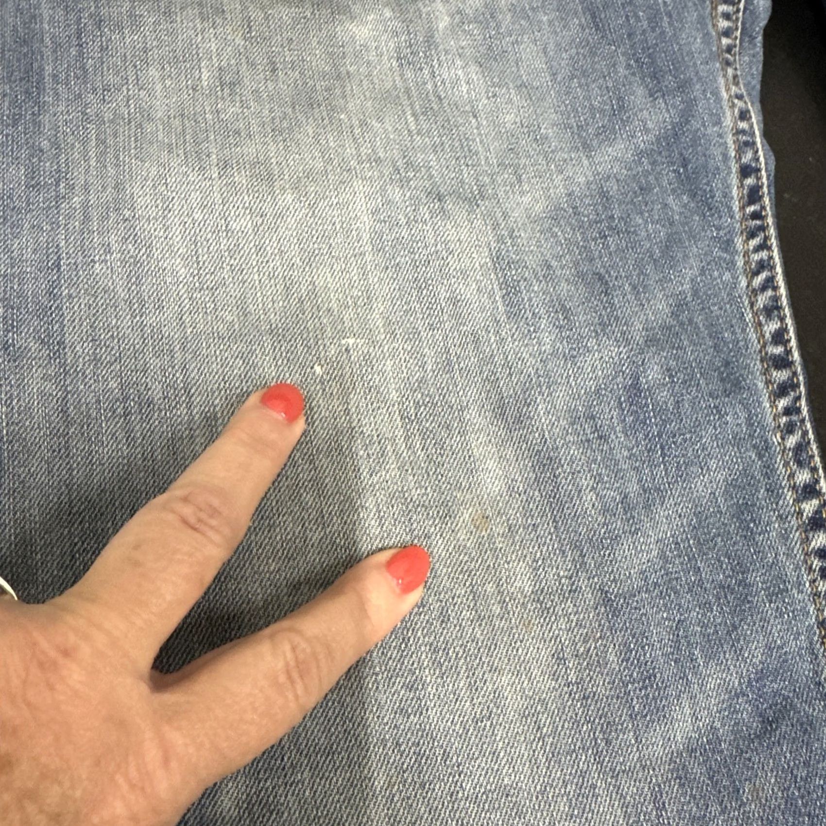 Levi's Levi's 505 Jeans Men 34 x 30 Blue Denim Straight Leg Medium Wash Stretch Vintage Regular Zip Size US 34 / EU 50 - 3 Thumbnail