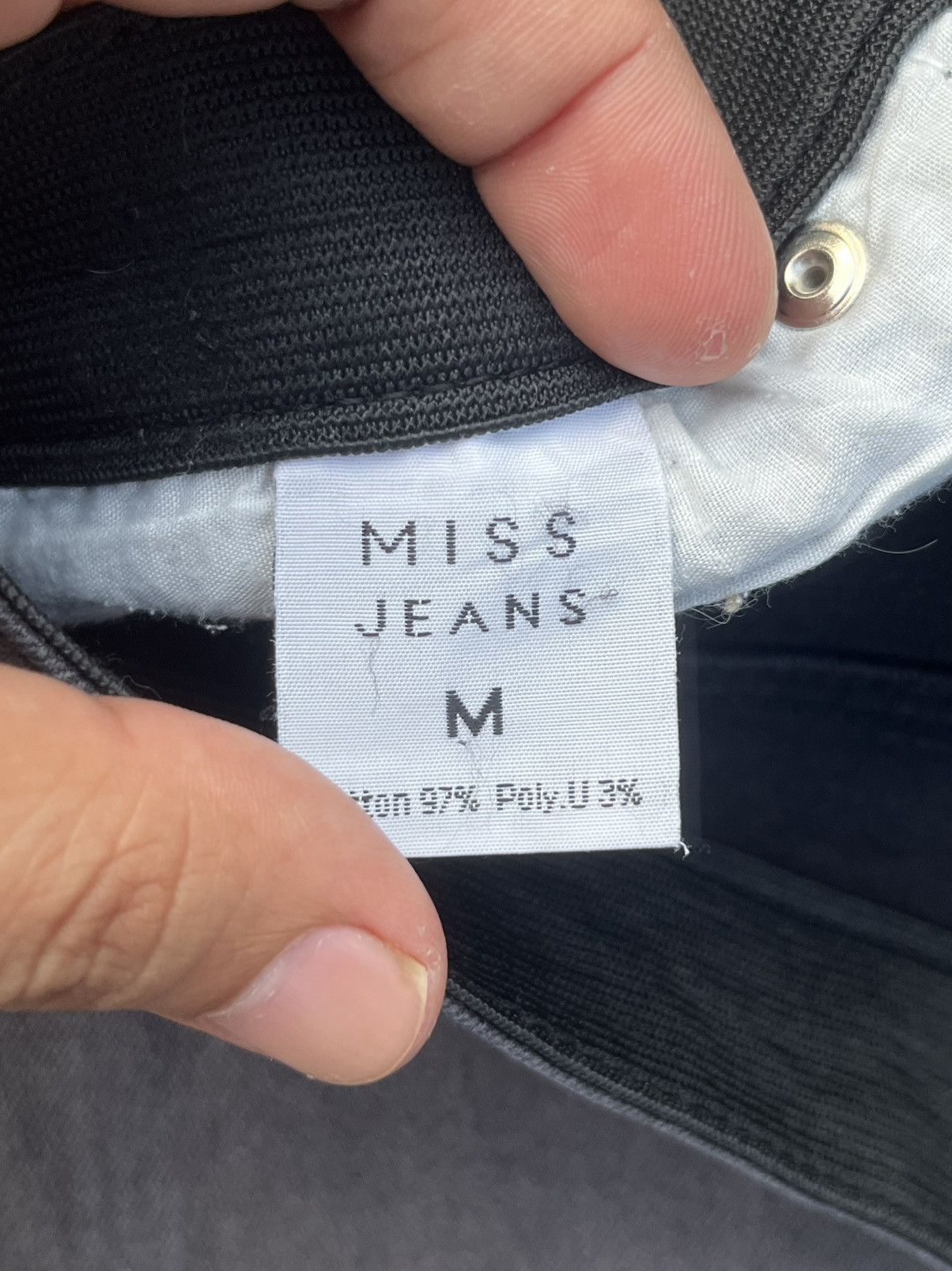 Japanese Brand Vintage Y2K High Street Black Washed High Rise Flare Jeans Size 26" / US 2 / IT 38 - 7 Thumbnail