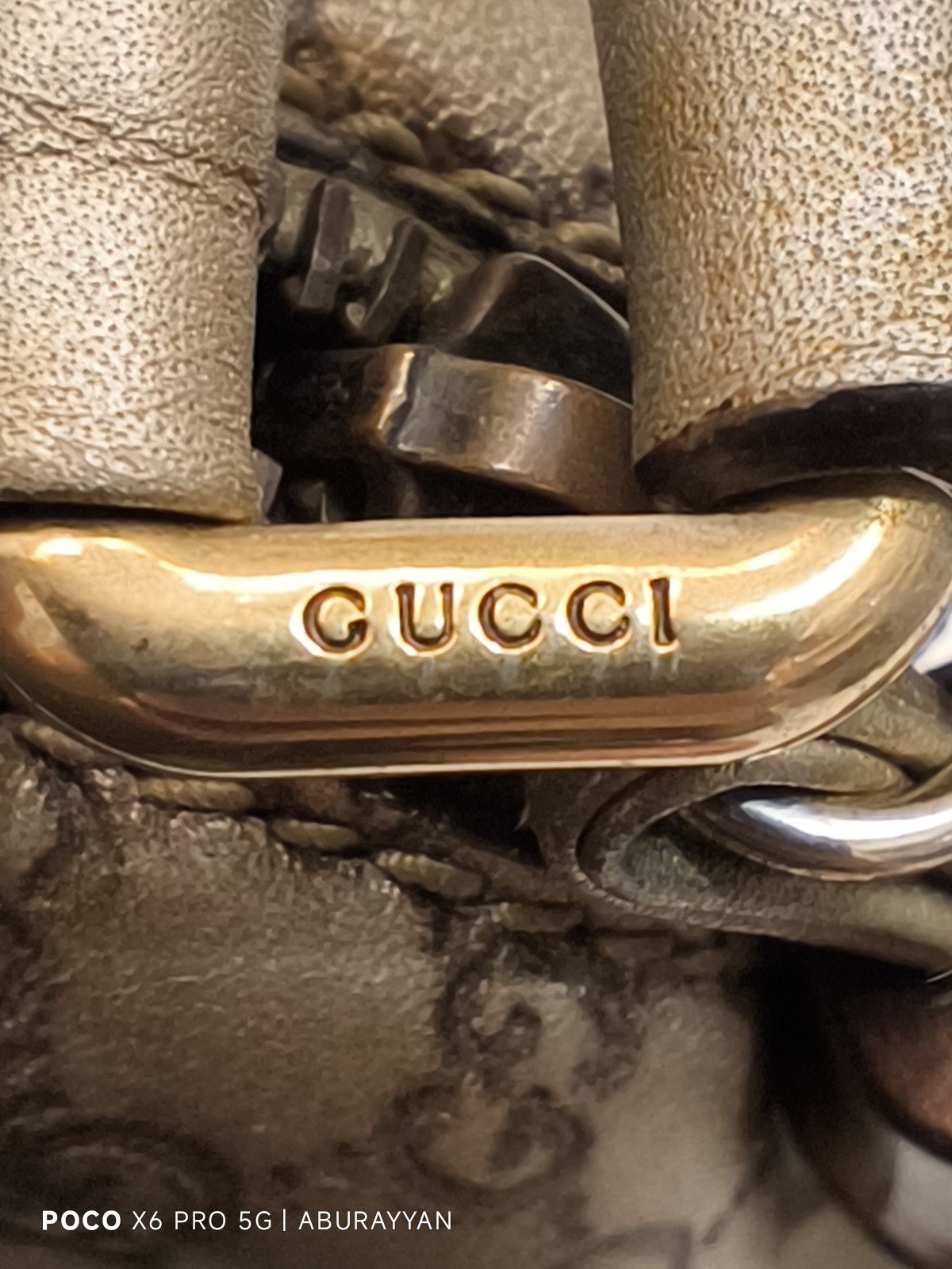 Gucci Gucci Metallic Gold Microguccissima Disco Crossbody Bag Size ONE SIZE - 5 Thumbnail