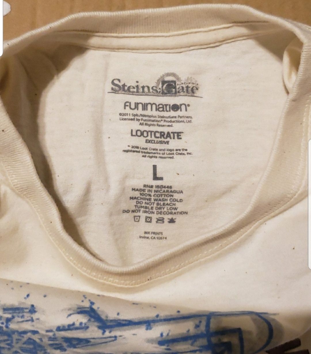 Other RARE ANIME SERIES T-SHIRT STEIN'S GATE TIME COGS GRAPHIC L Size US L / EU 52-54 / 3 - 4 Thumbnail