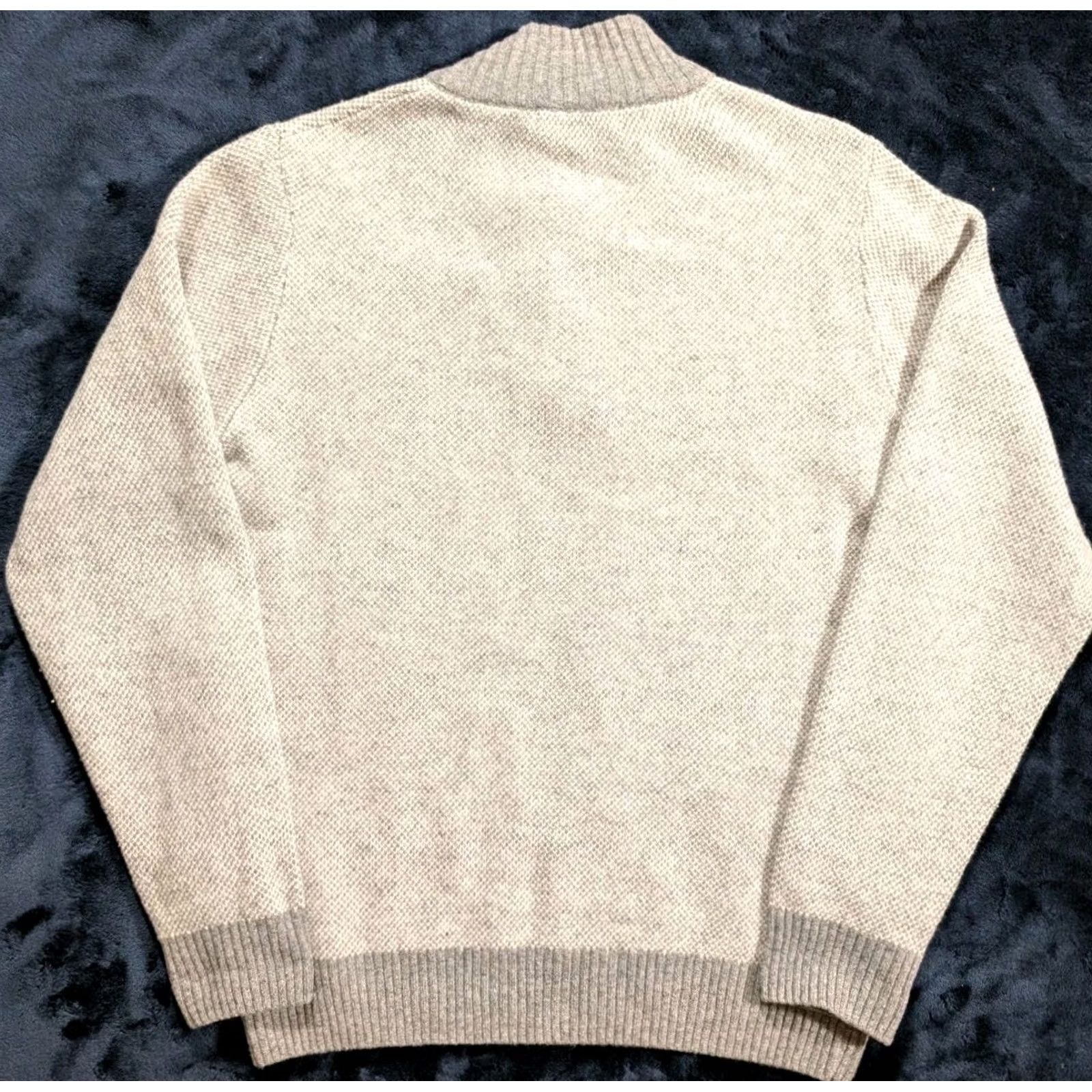 Vintage Luca Nobili Sweater Mens Medium Gray Speckle Wool Blend Henley Mock Neck Italy Size US M / EU 48-50 / 2 - 5 Thumbnail